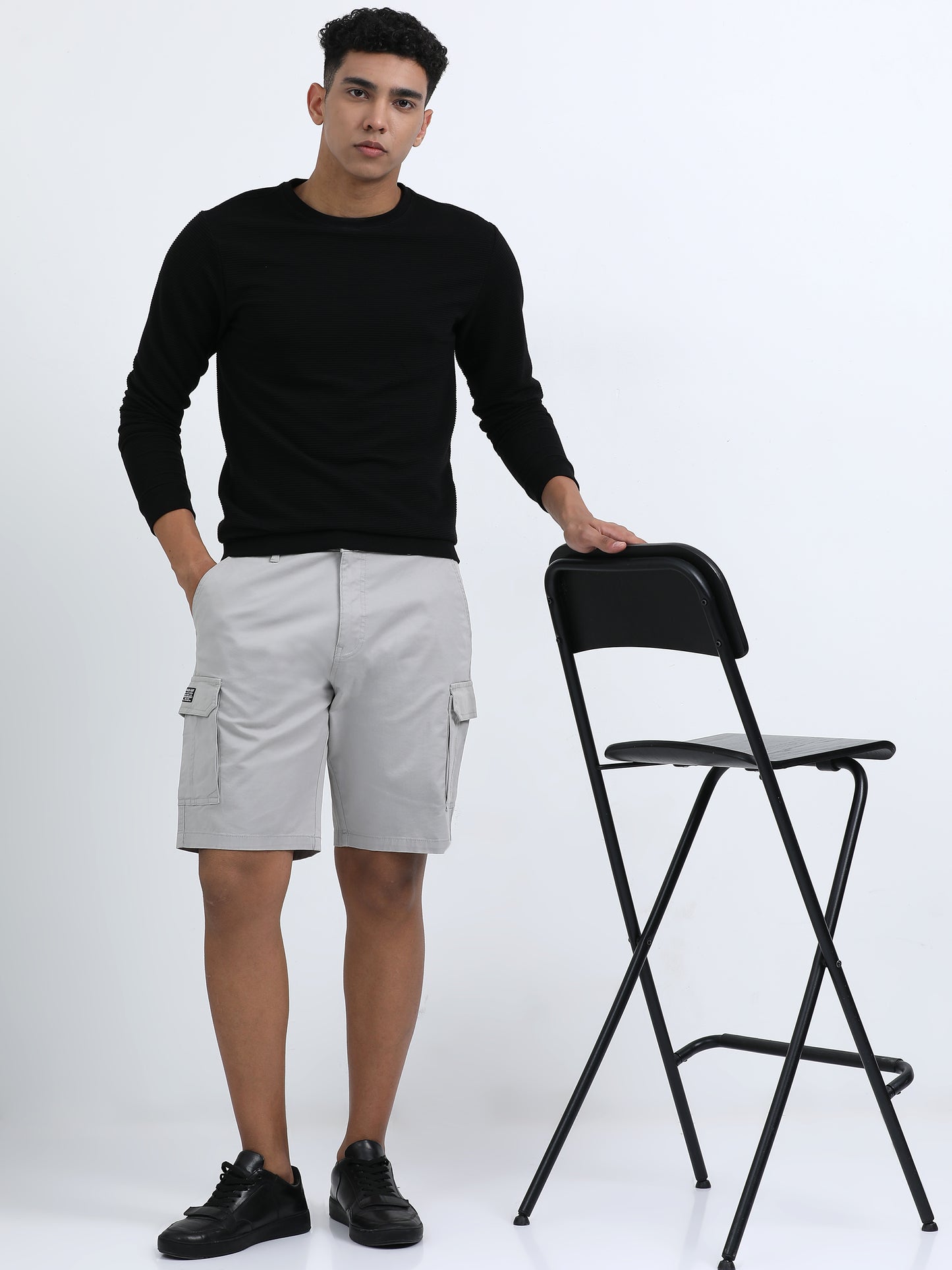 Cargo Shorts - Light Grey