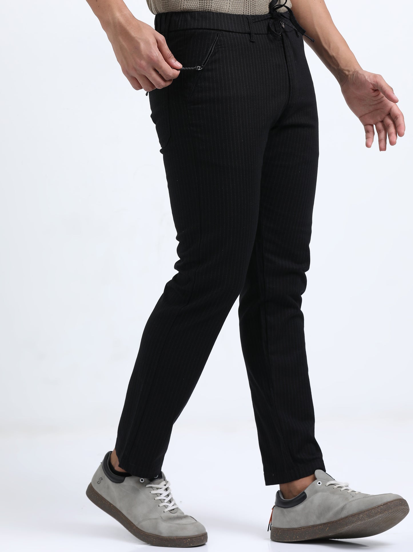 Men's Media Trousers – Black