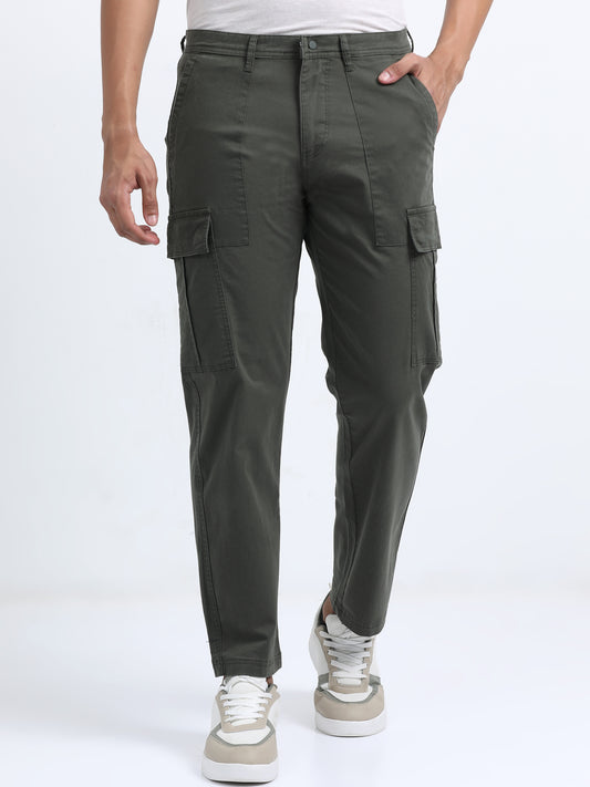 Classic Straight Cargo Pants – Olive