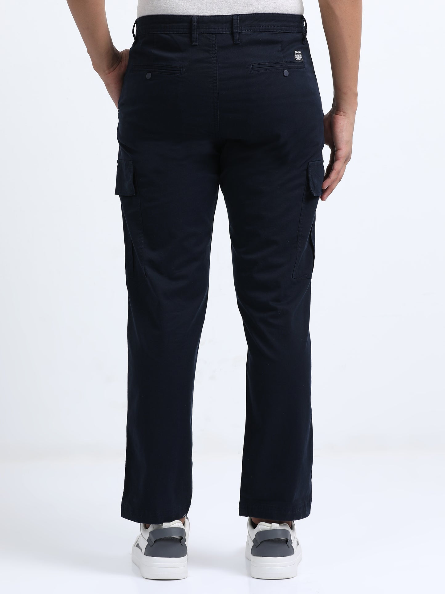 Classic Straight Cargo Pants – Navy