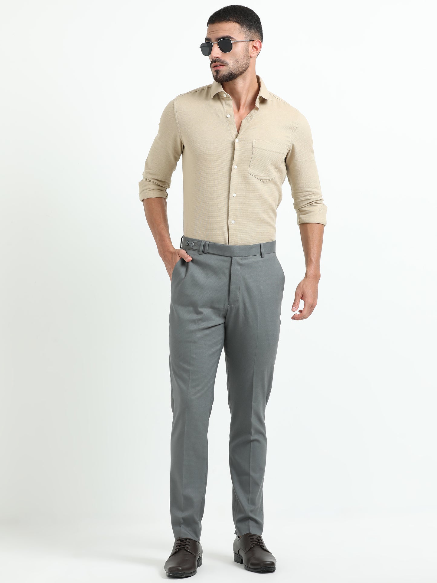 Light Grey Gurkha Pants