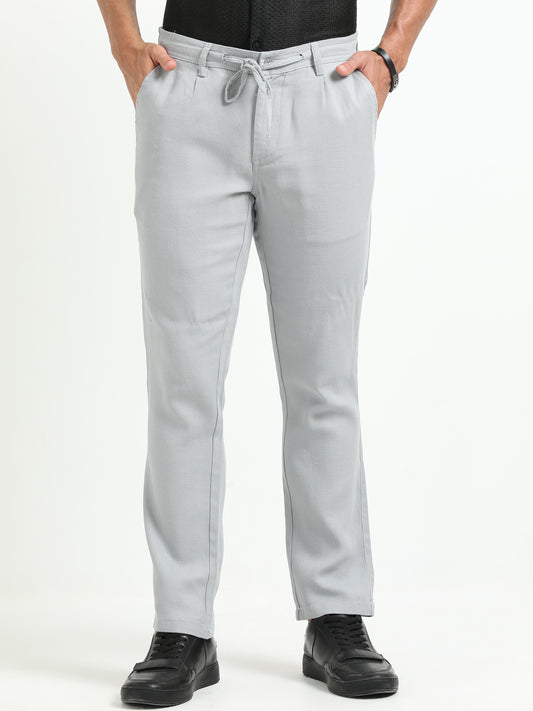 L-Grey relaxed Trousers