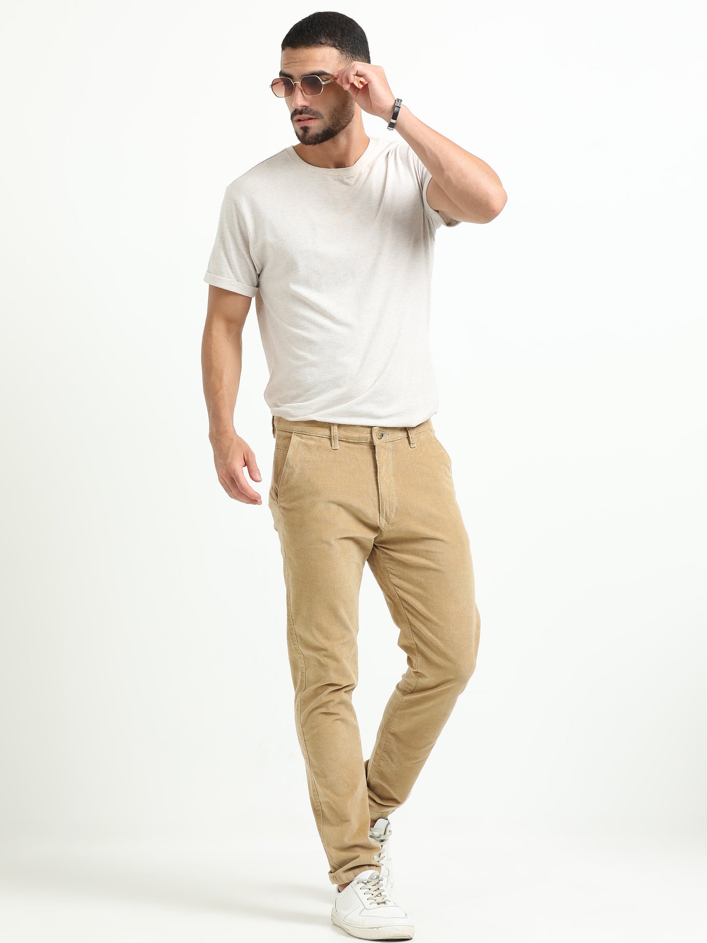 Corduroy Pants - Beige