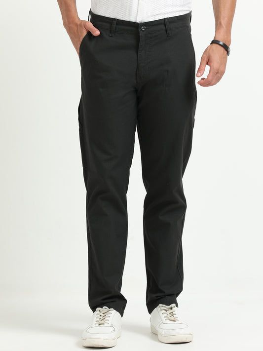 Carbon Black cotton Trousers