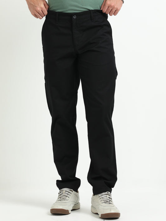 Black Cotton Trousers