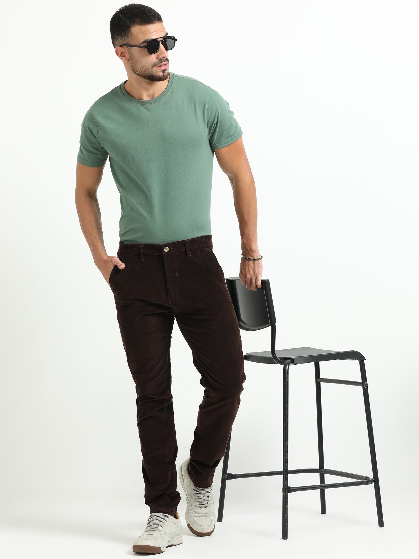 Corduroy Pants - Coffee Brown