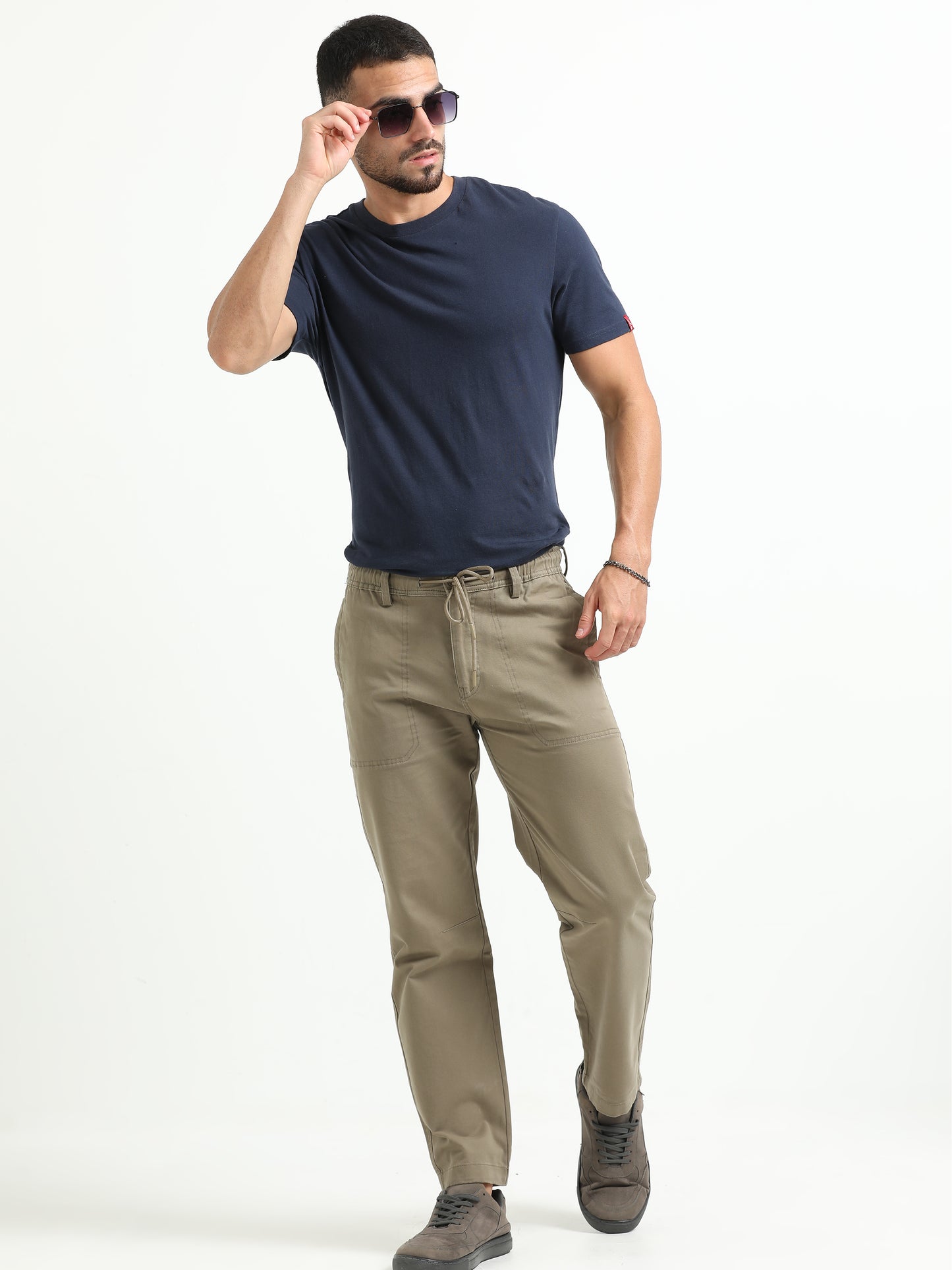 D-Grey Baggy Trousers