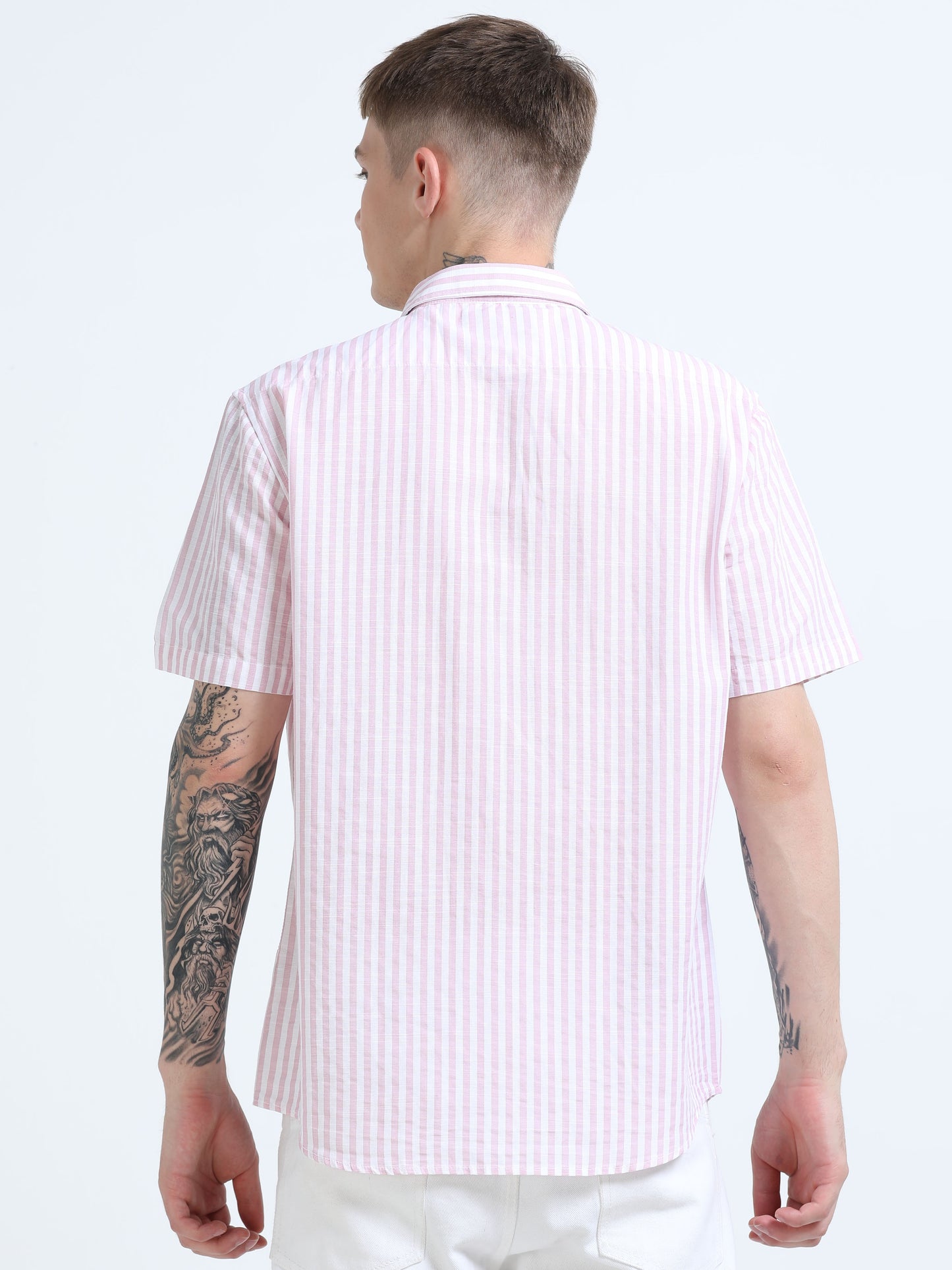 Martin Smith Men’s Regular Fit Cotton Half Sleeves Casual Shirt