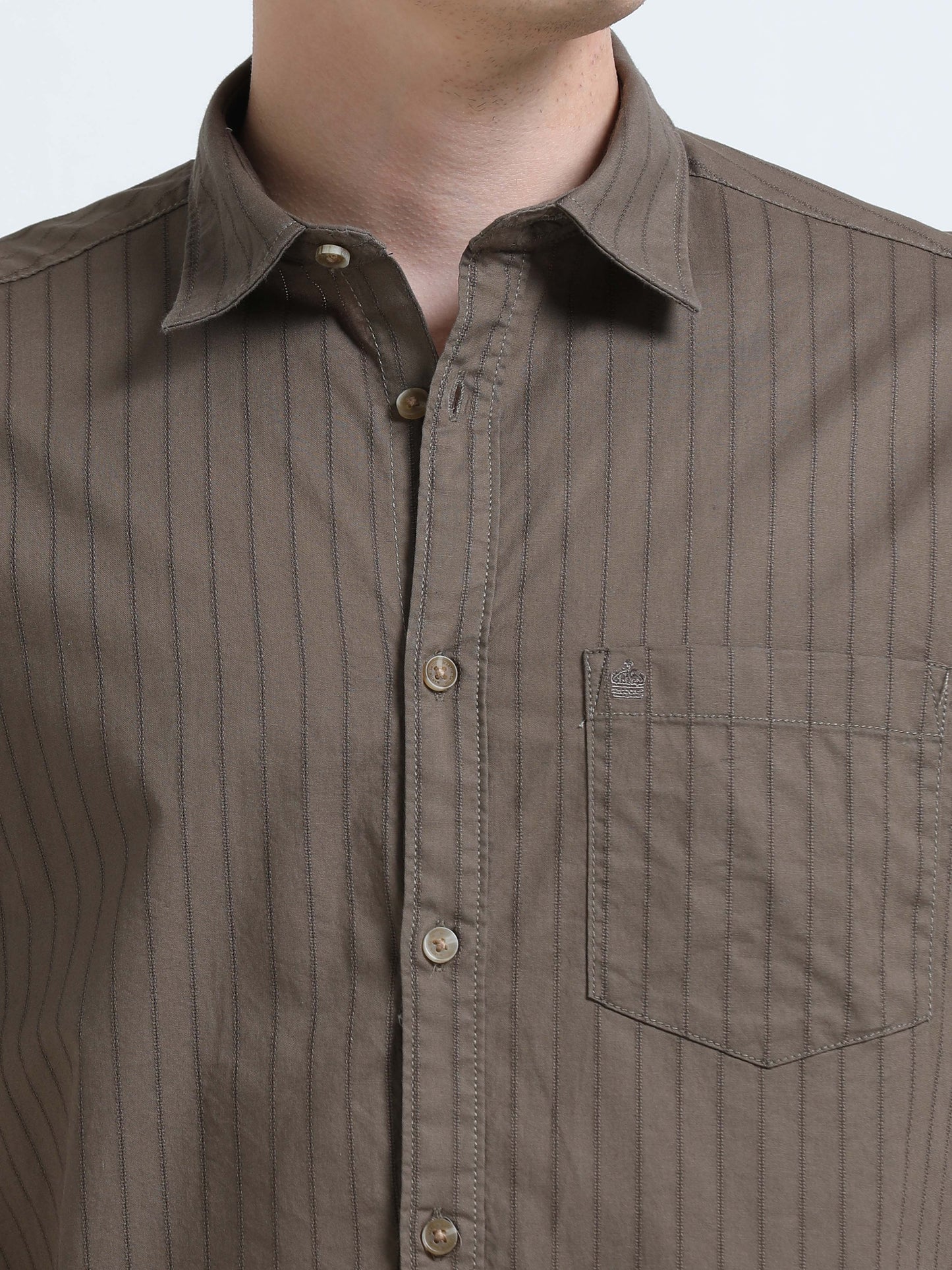 Martin Smith Men’s Regular Fit Cotton Half Sleeves Casual Shirt