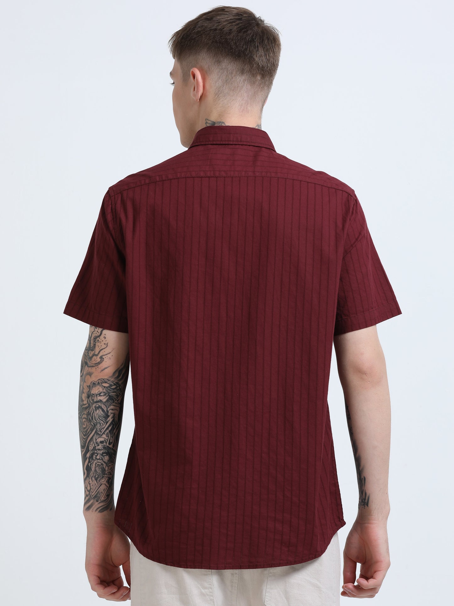 Martin Smith Men’s Regular Fit Cotton Half Sleeves Casual Shirt