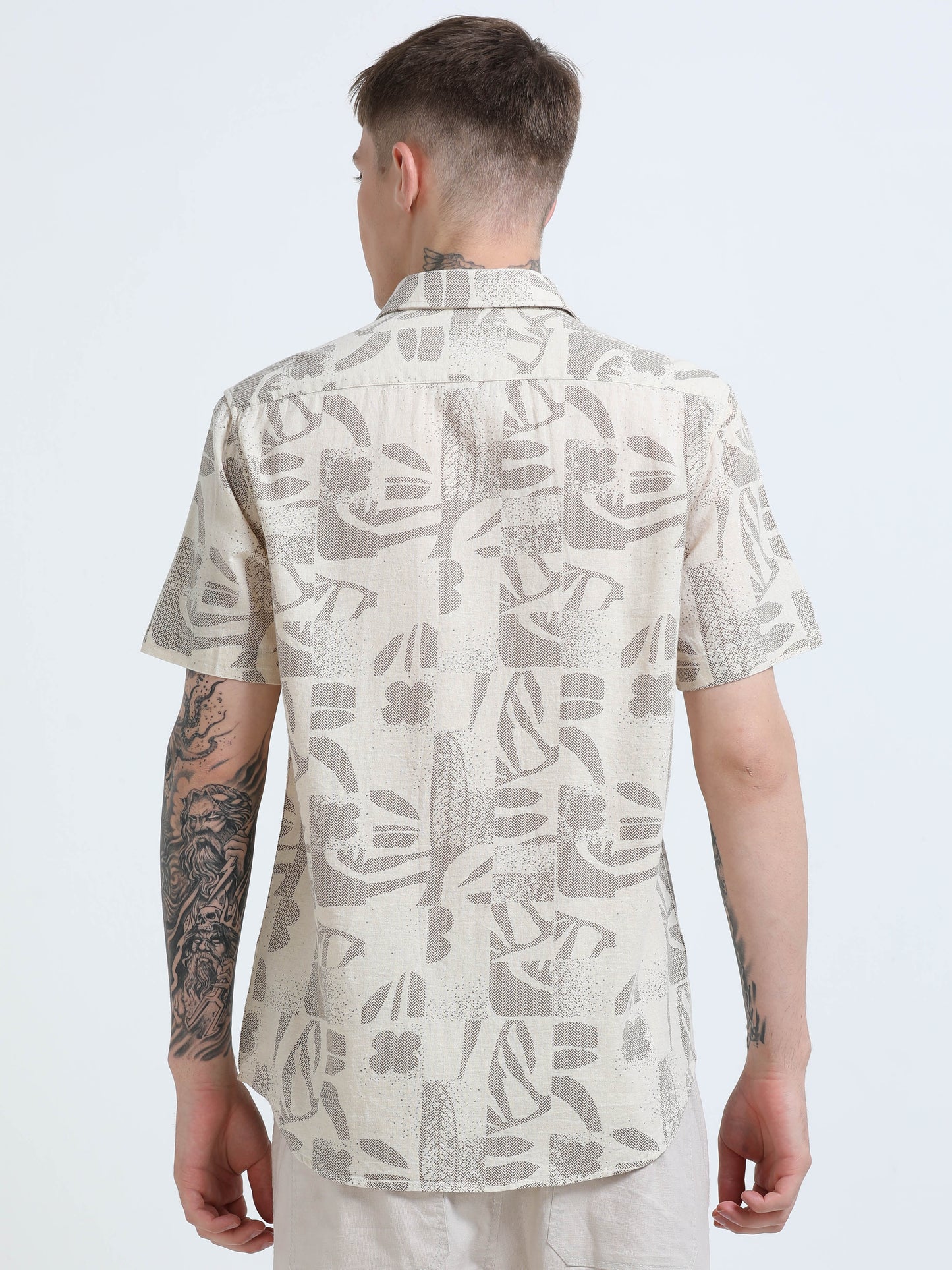 Martin Smith Men’s Regular Fit Cotton Half Sleeves Casual Shirt