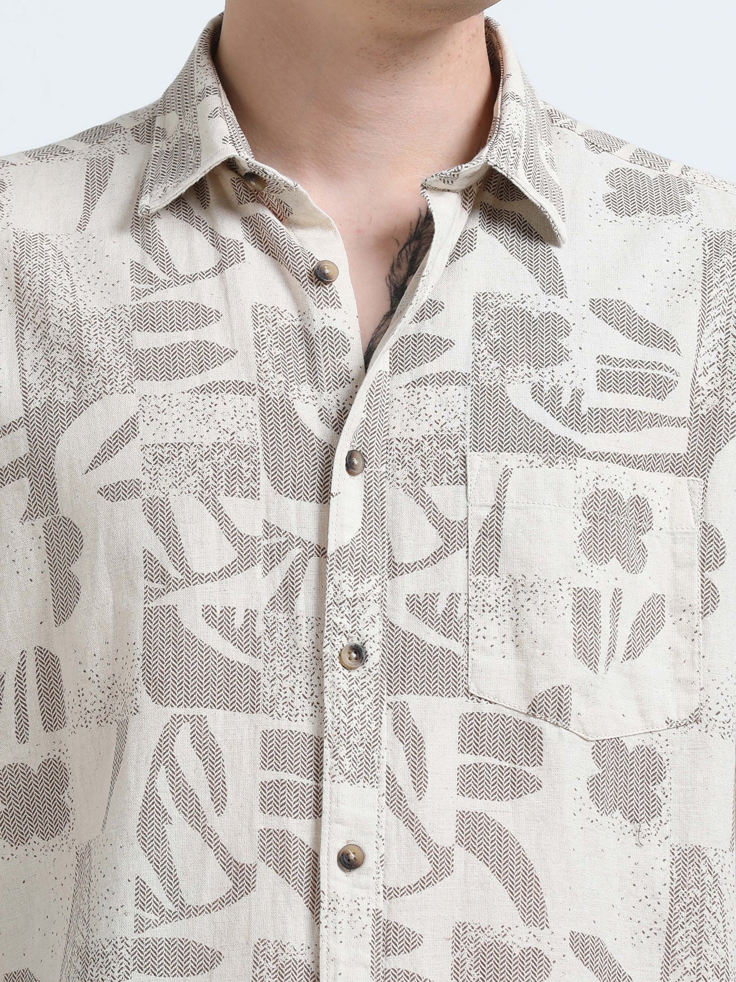 Martin Smith Men’s Regular Fit Cotton Half Sleeves Casual Shirt