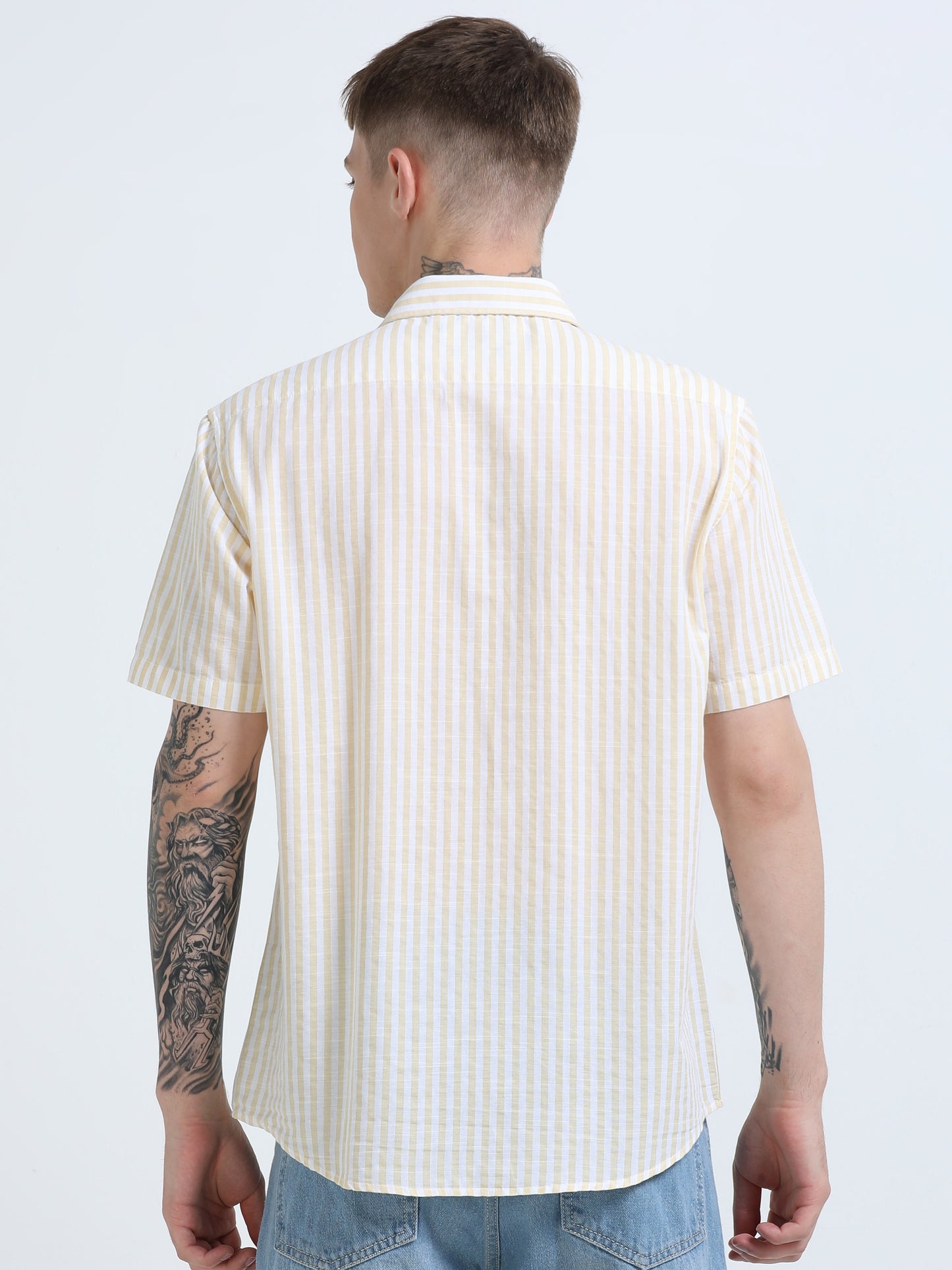Martin Smith Men’s Regular Fit Cotton Half Sleeves Casual Shirt