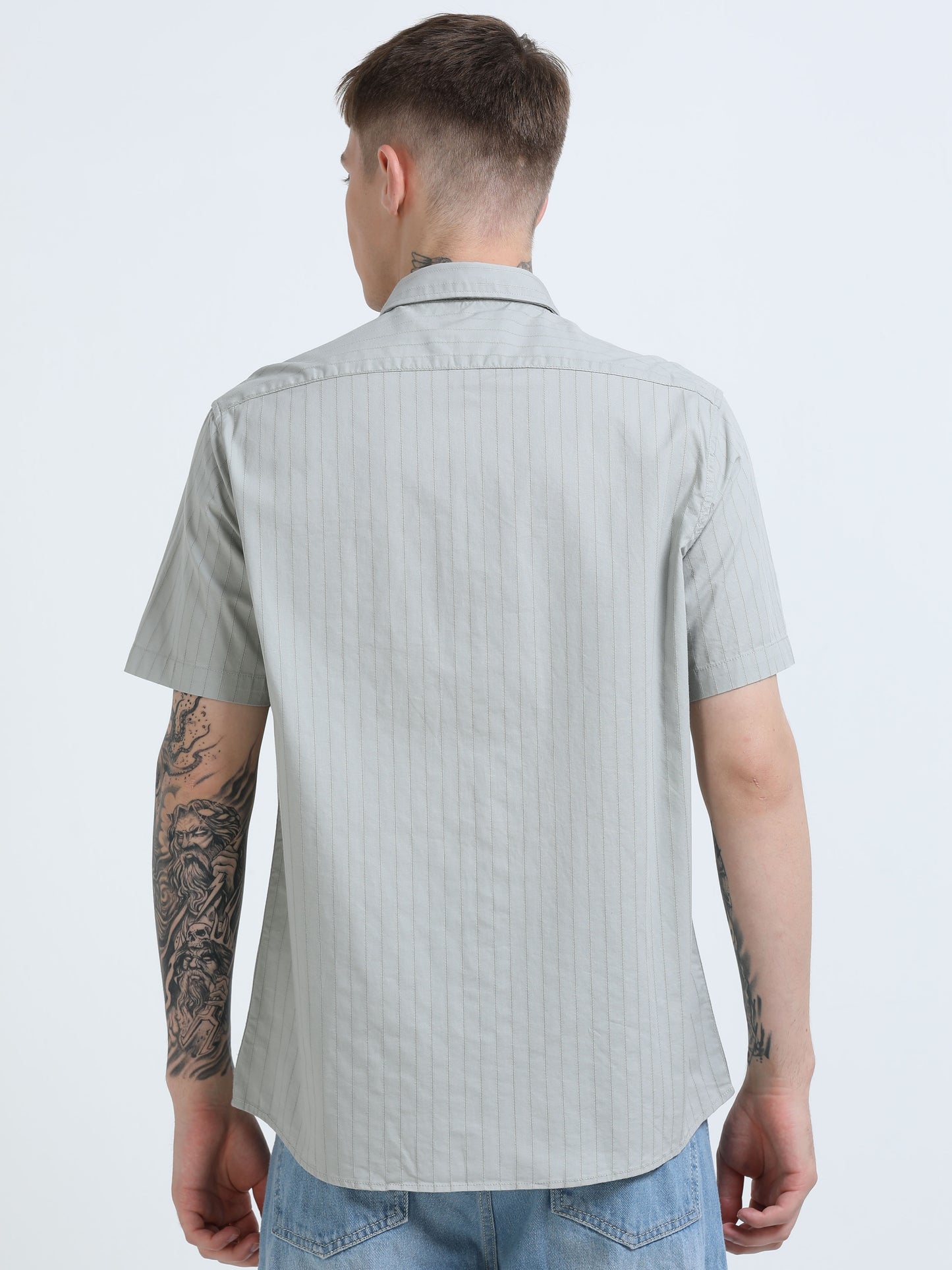 Martin Smith Men’s Regular Fit Cotton Half Sleeves Casual Shirt