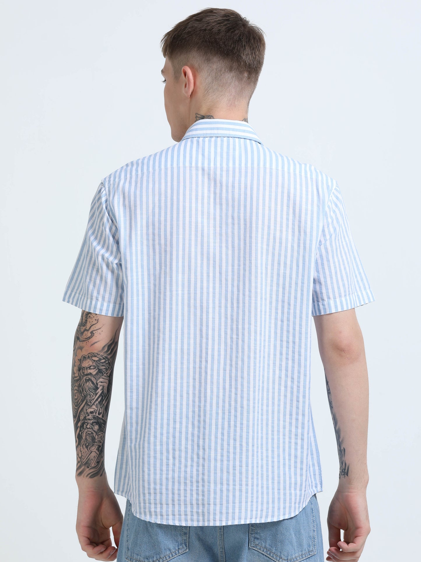 Martin Smith Men’s Regular Fit Cotton Half Sleeves Casual Shirt