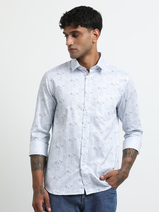 Men Comfort Printed Casual Shirt