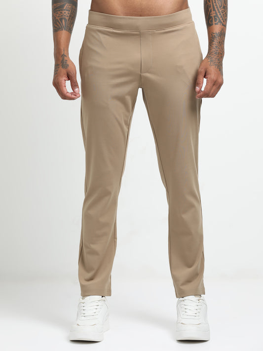 Beige Track Pant
