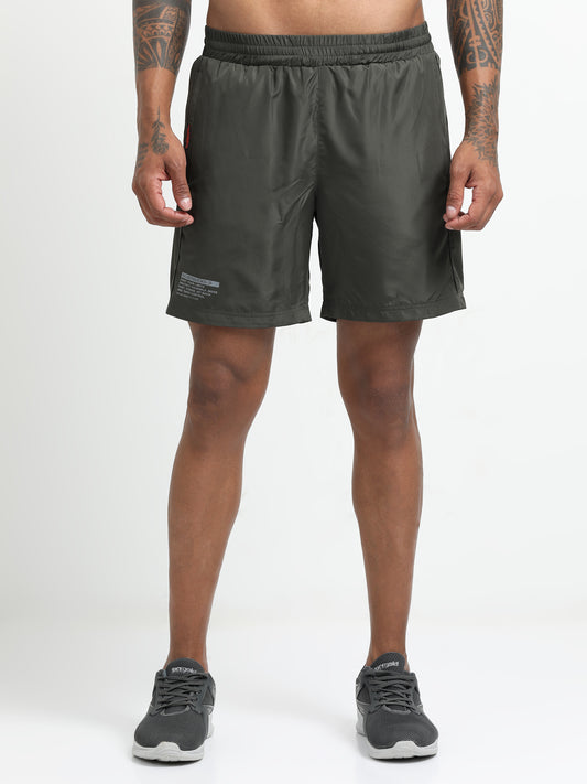 Olive Victory Sports Shorts