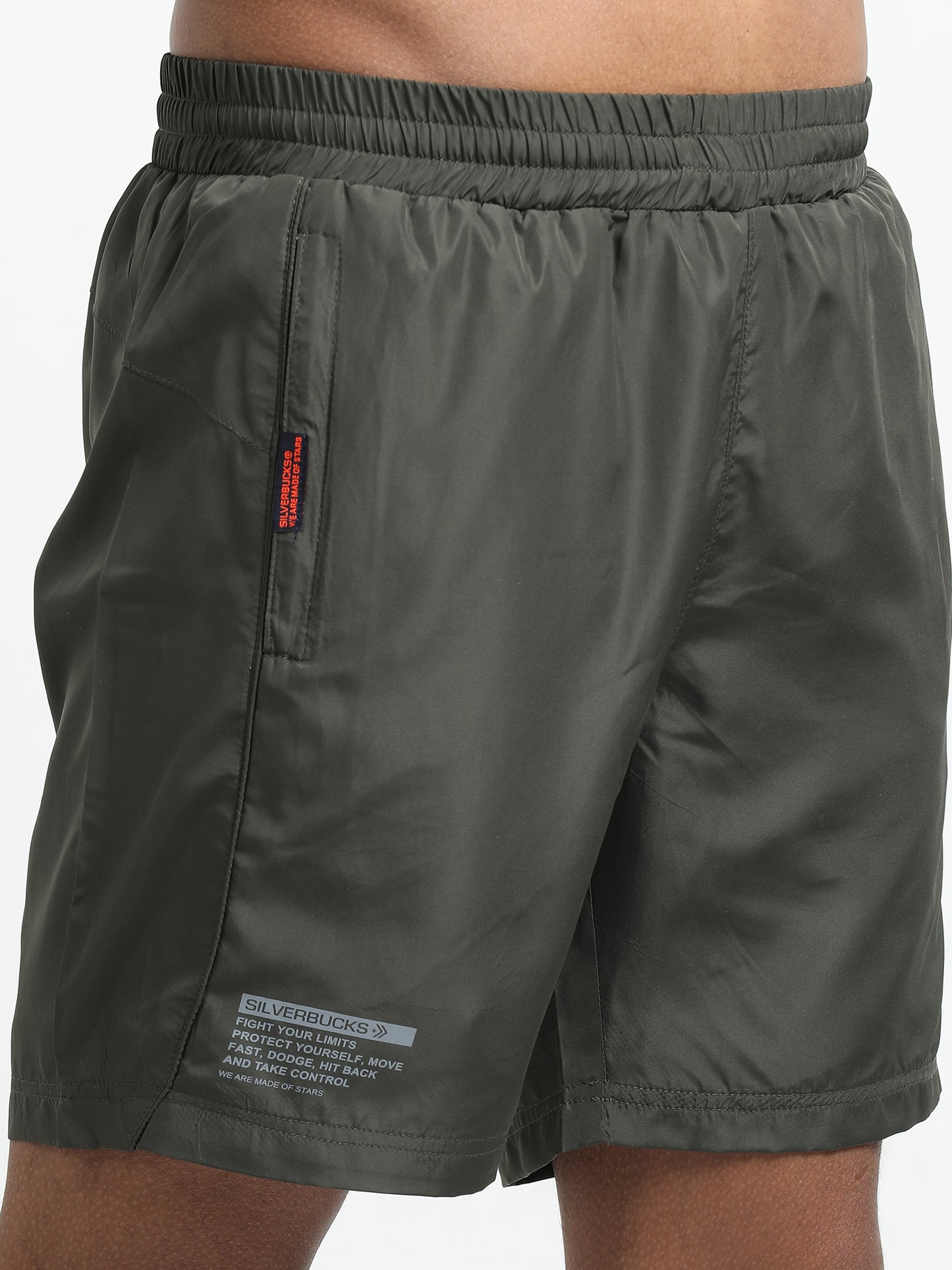Olive Victory Sports Shorts