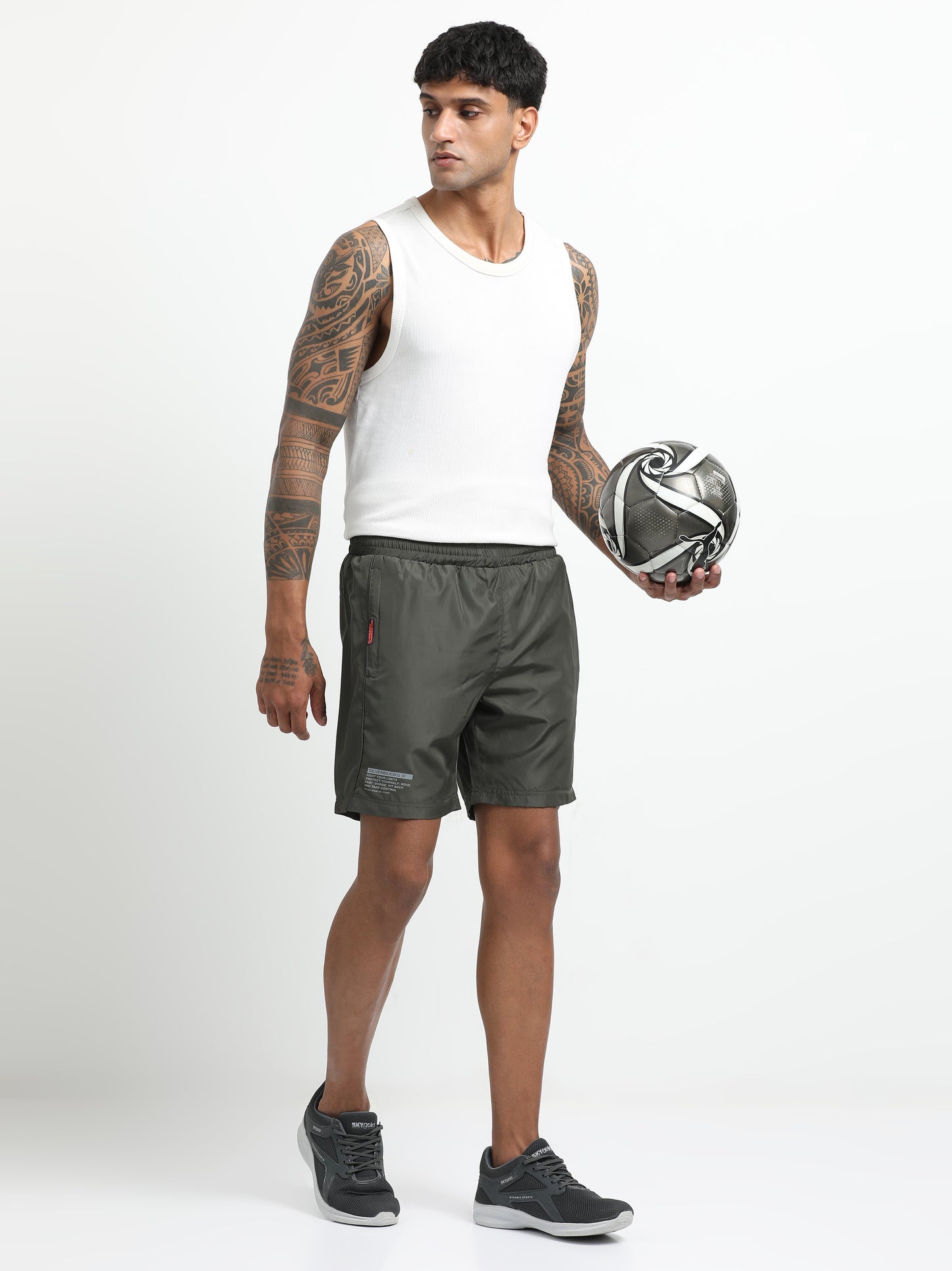Olive Victory Sports Shorts