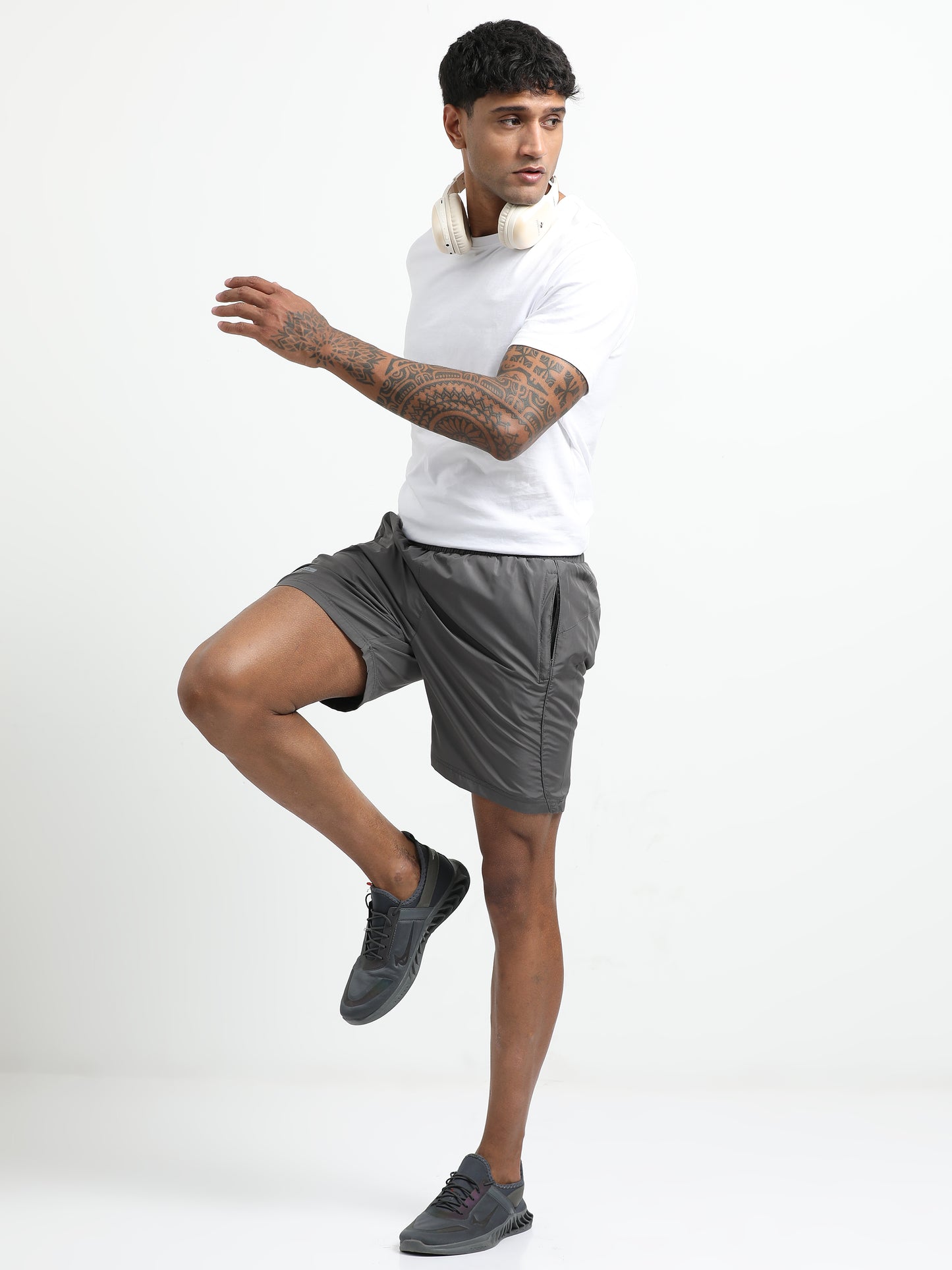 Grey Victory Sports Shorts