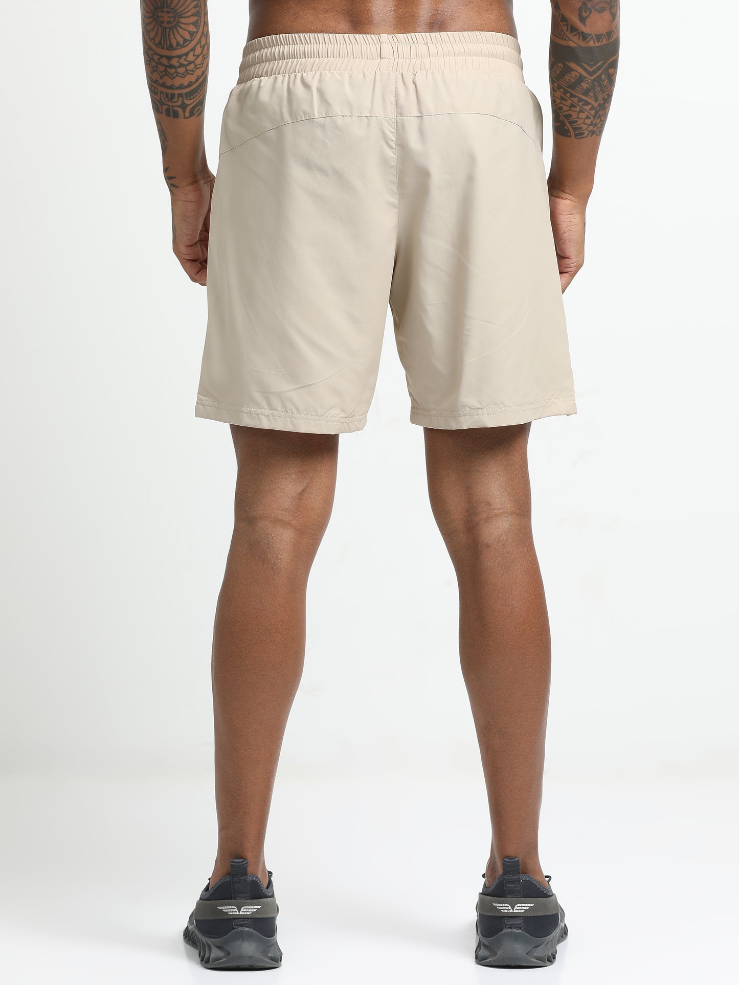 Cream Victory Sports Shorts