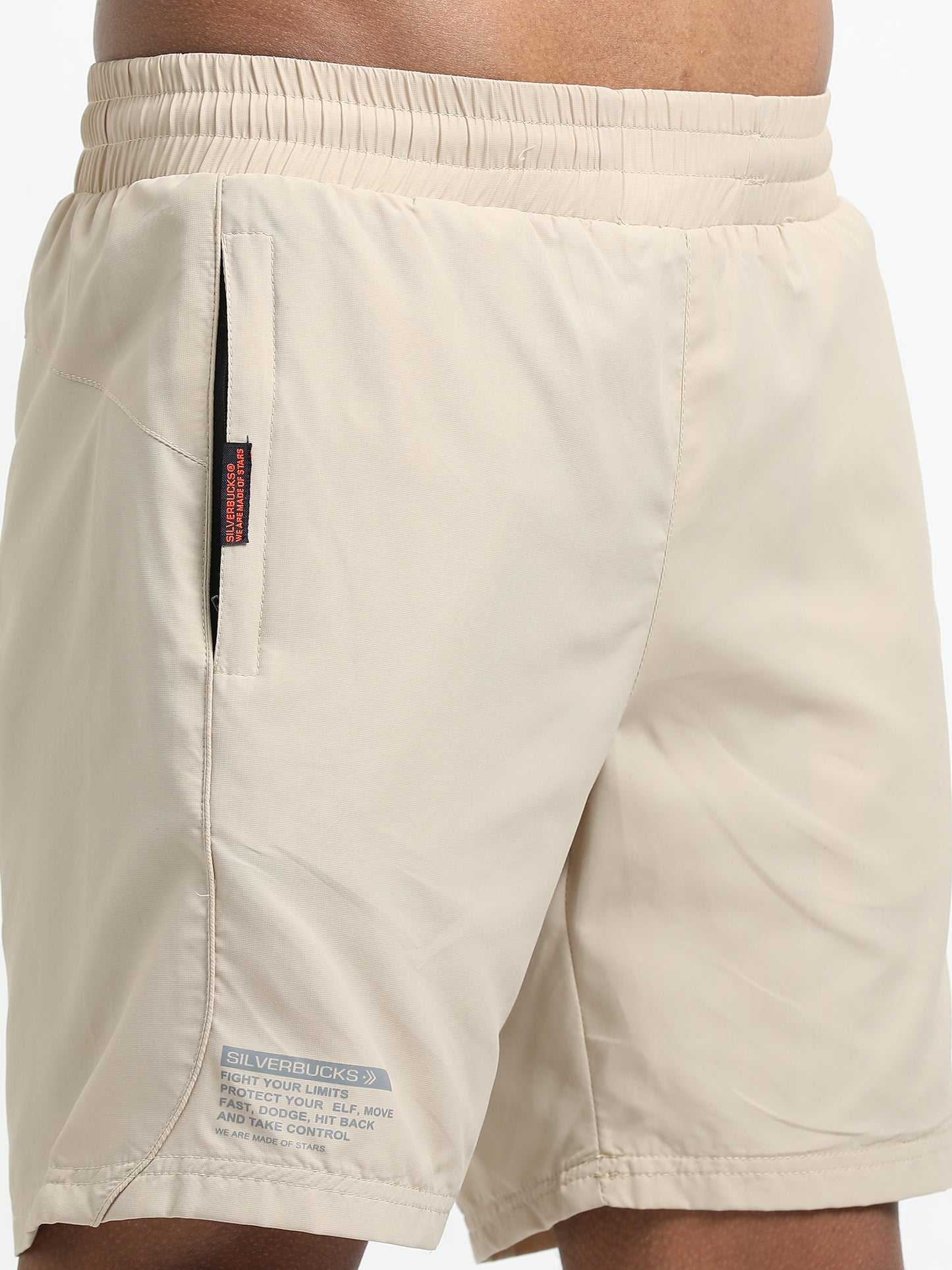 Cream Victory Sports Shorts