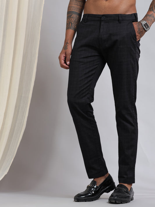 Designer Detailing Charcoal Trouser