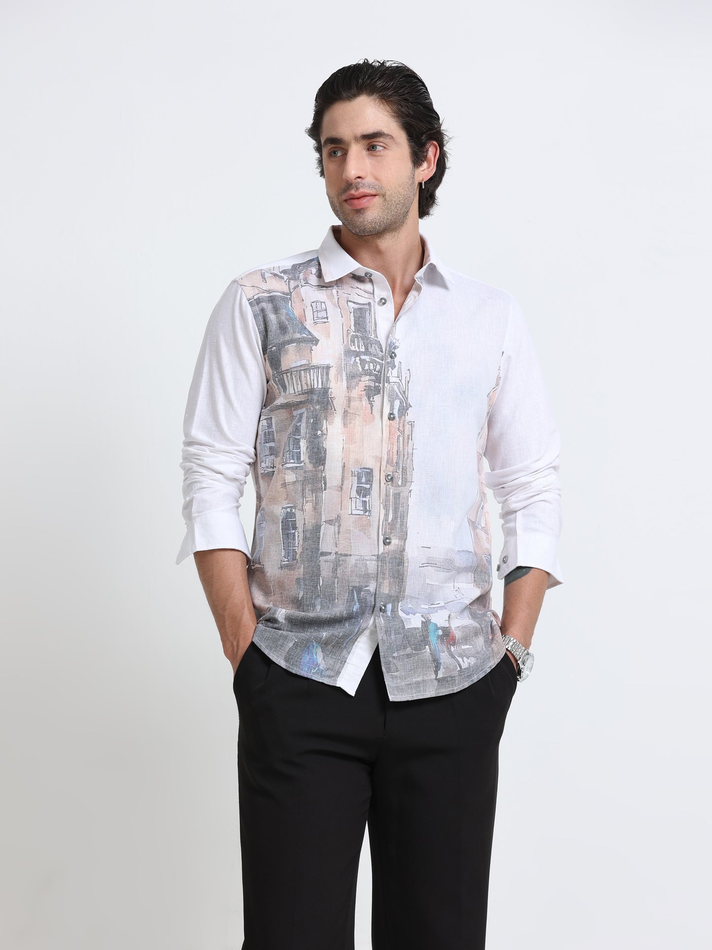 Vintage Boulevard Print Shirt