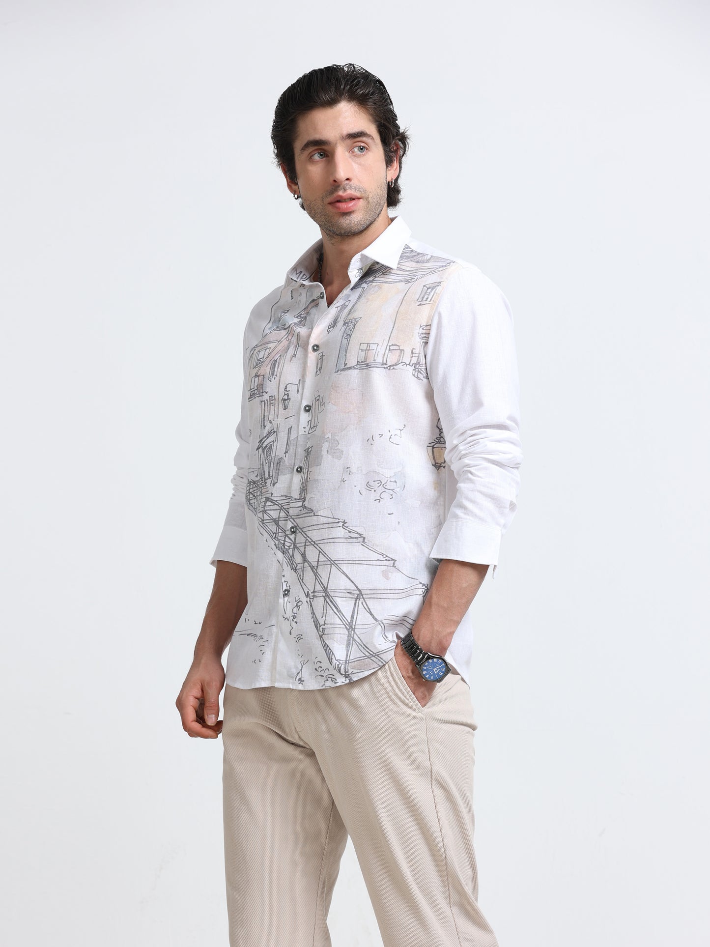 Tuscan Street Sketch Shirt