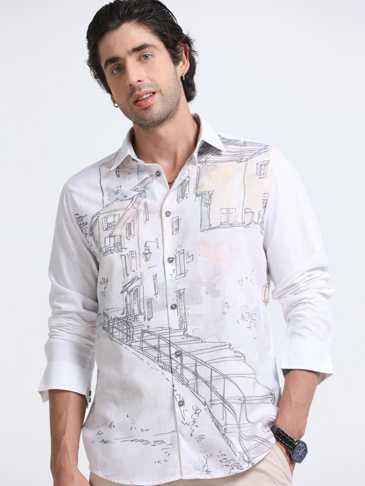 Tuscan Street Sketch Shirt