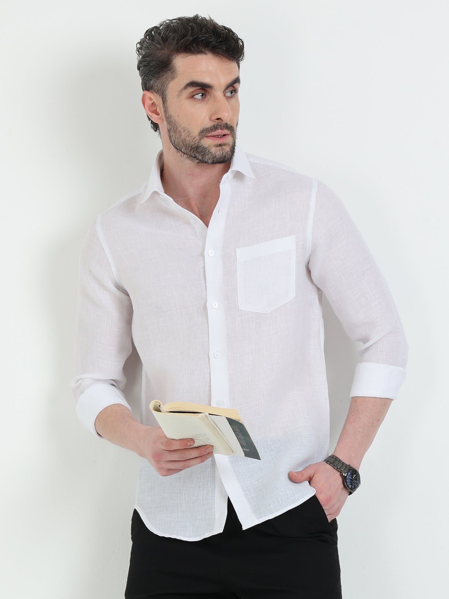 White Solid Shirt