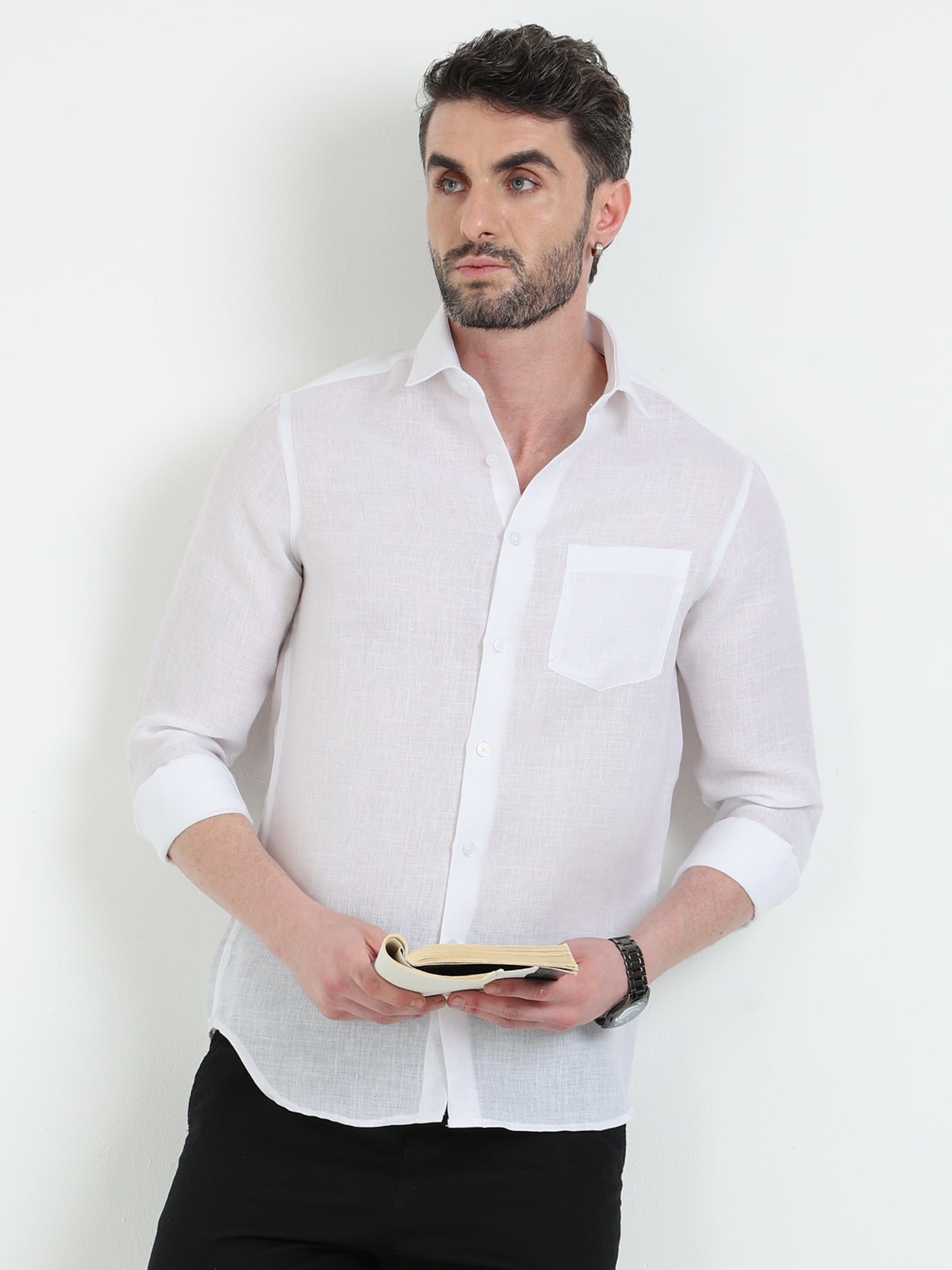 White Solid Shirt