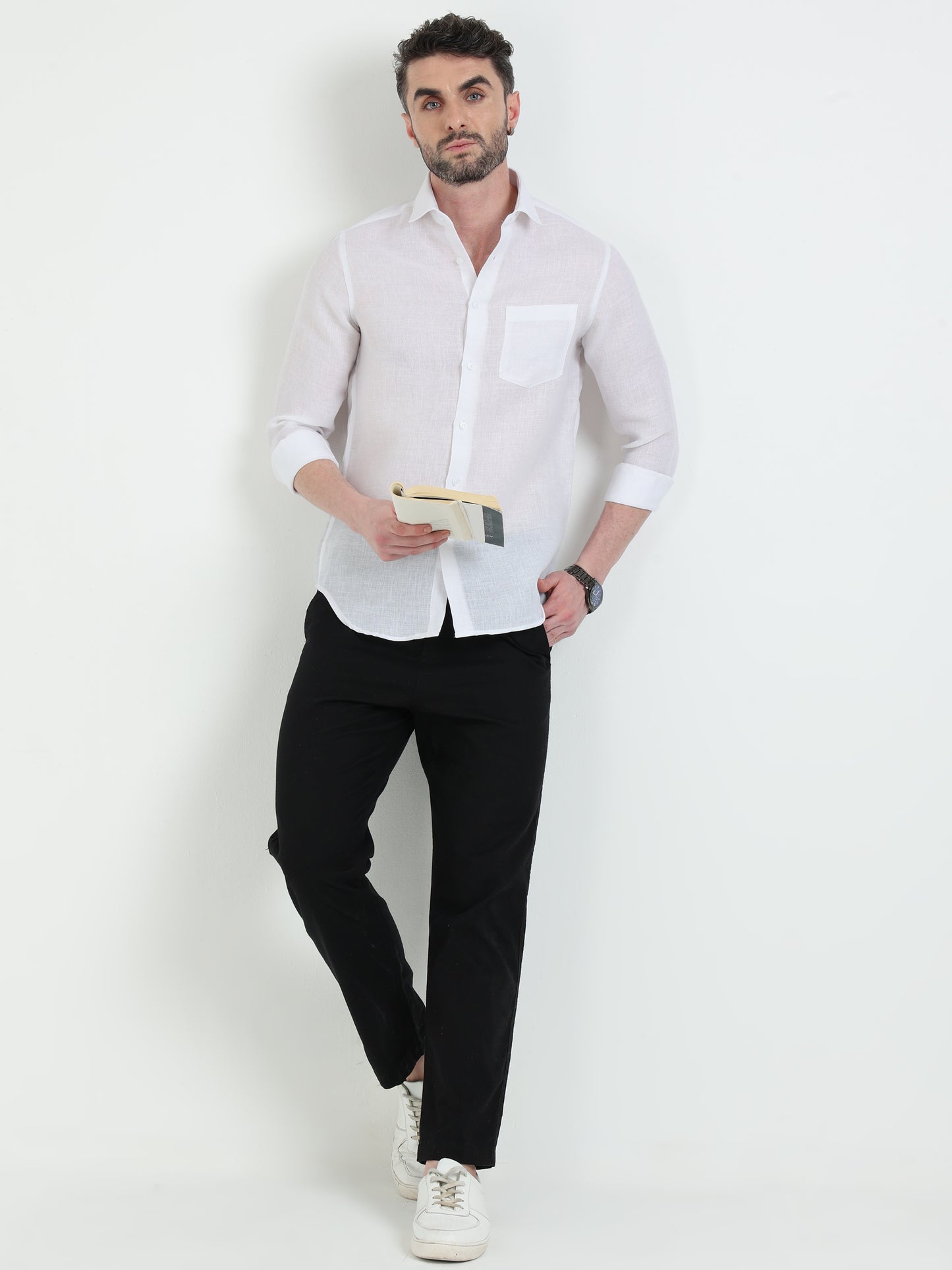 White Solid Shirt