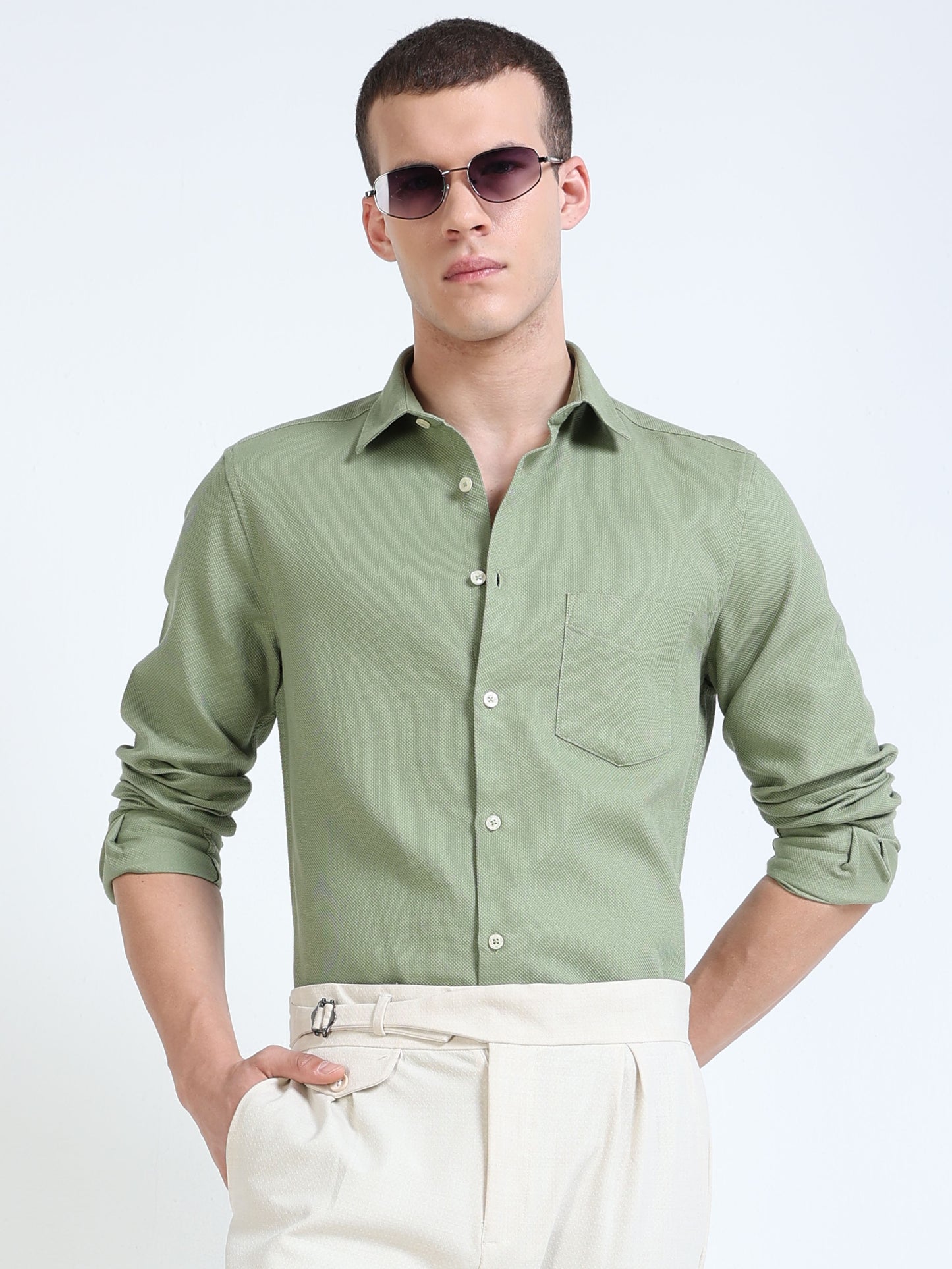 Textured Dobby shirt