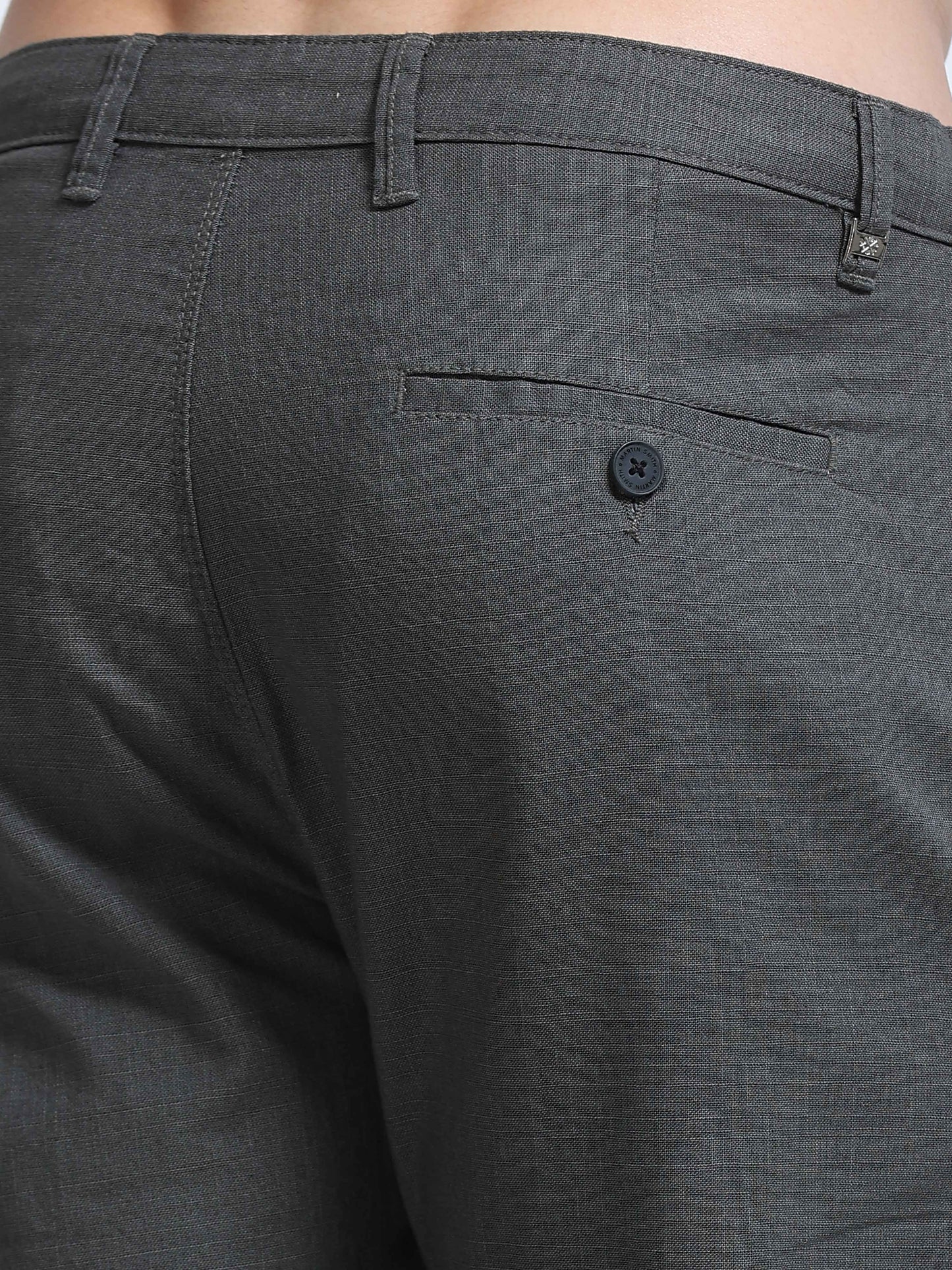 Raw Linen Pants - Charcoal Grey