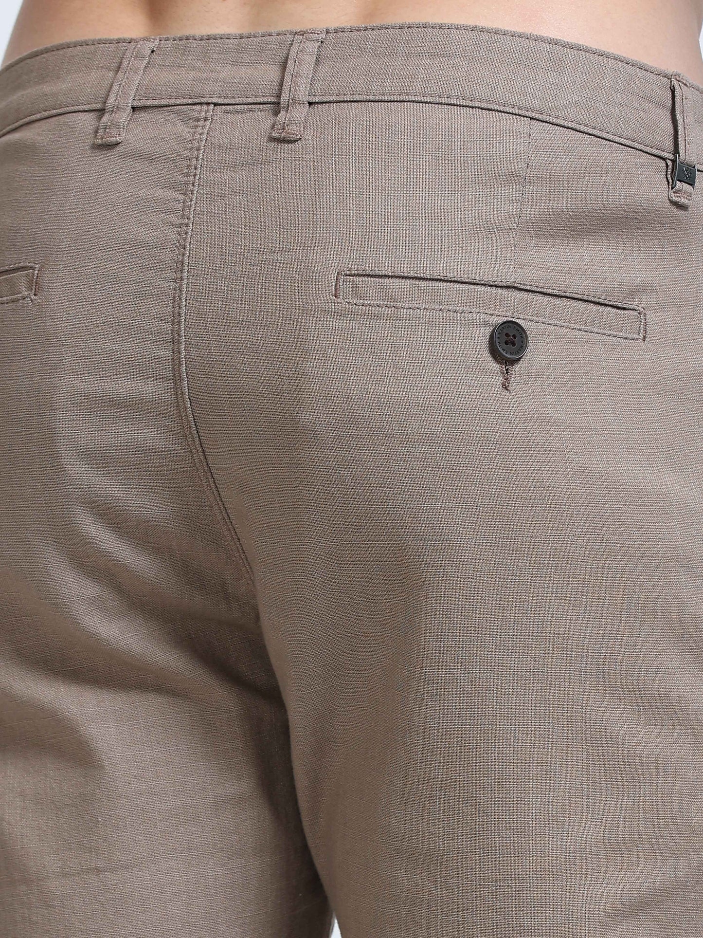 Raw Linen Pants - Taupe