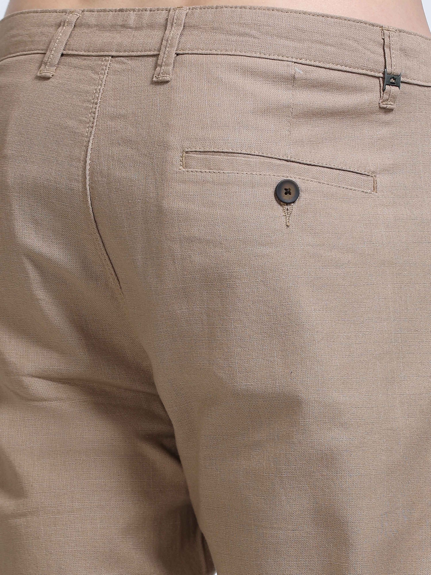 Raw Linen Pants - Khaki
