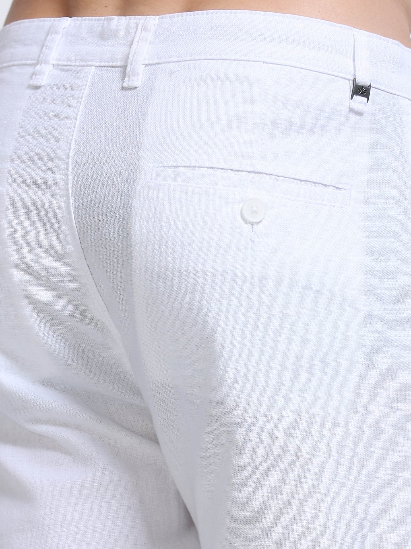 Raw Linen Pants - Off White