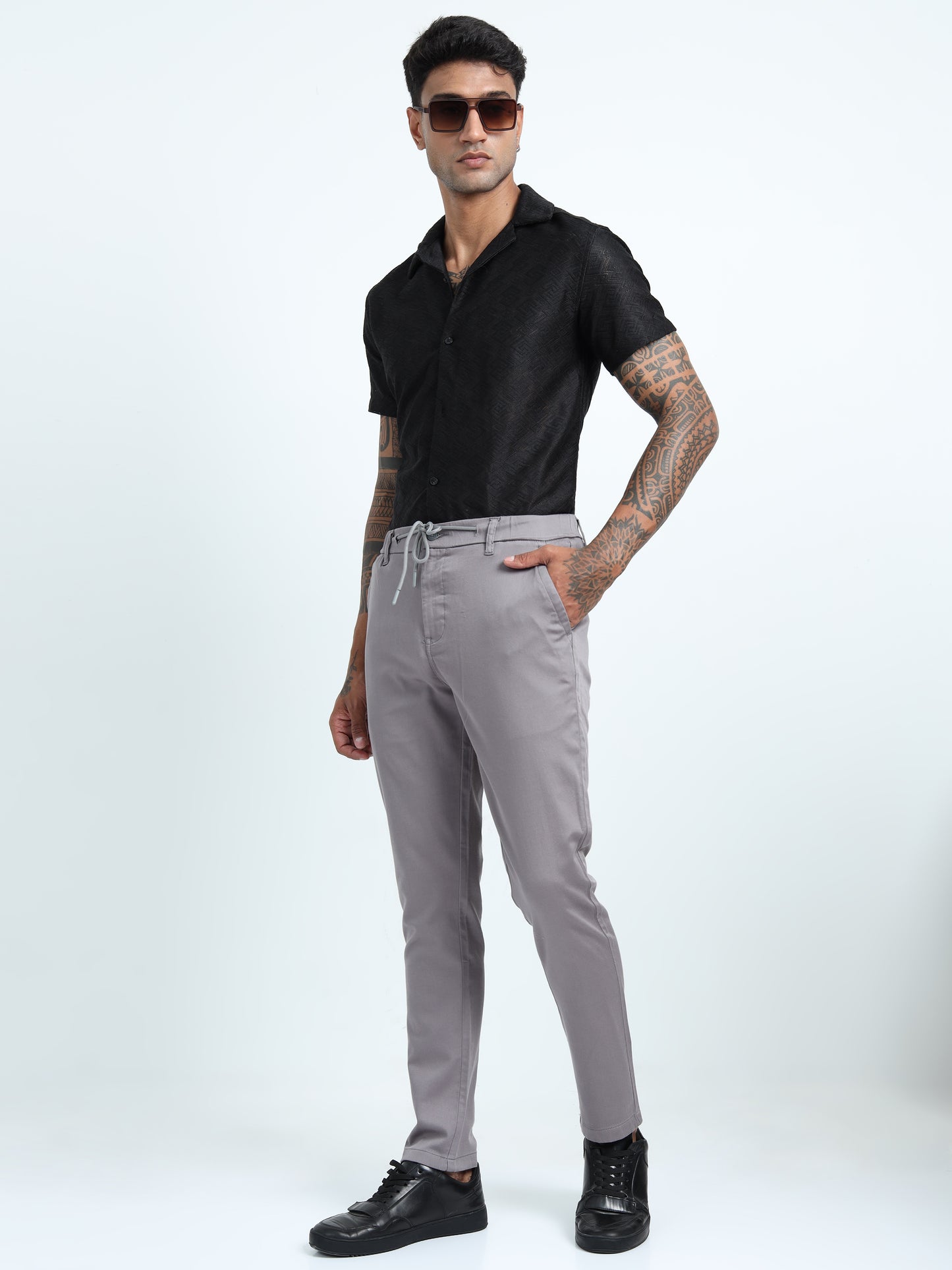 Grey Relaxed Trousers