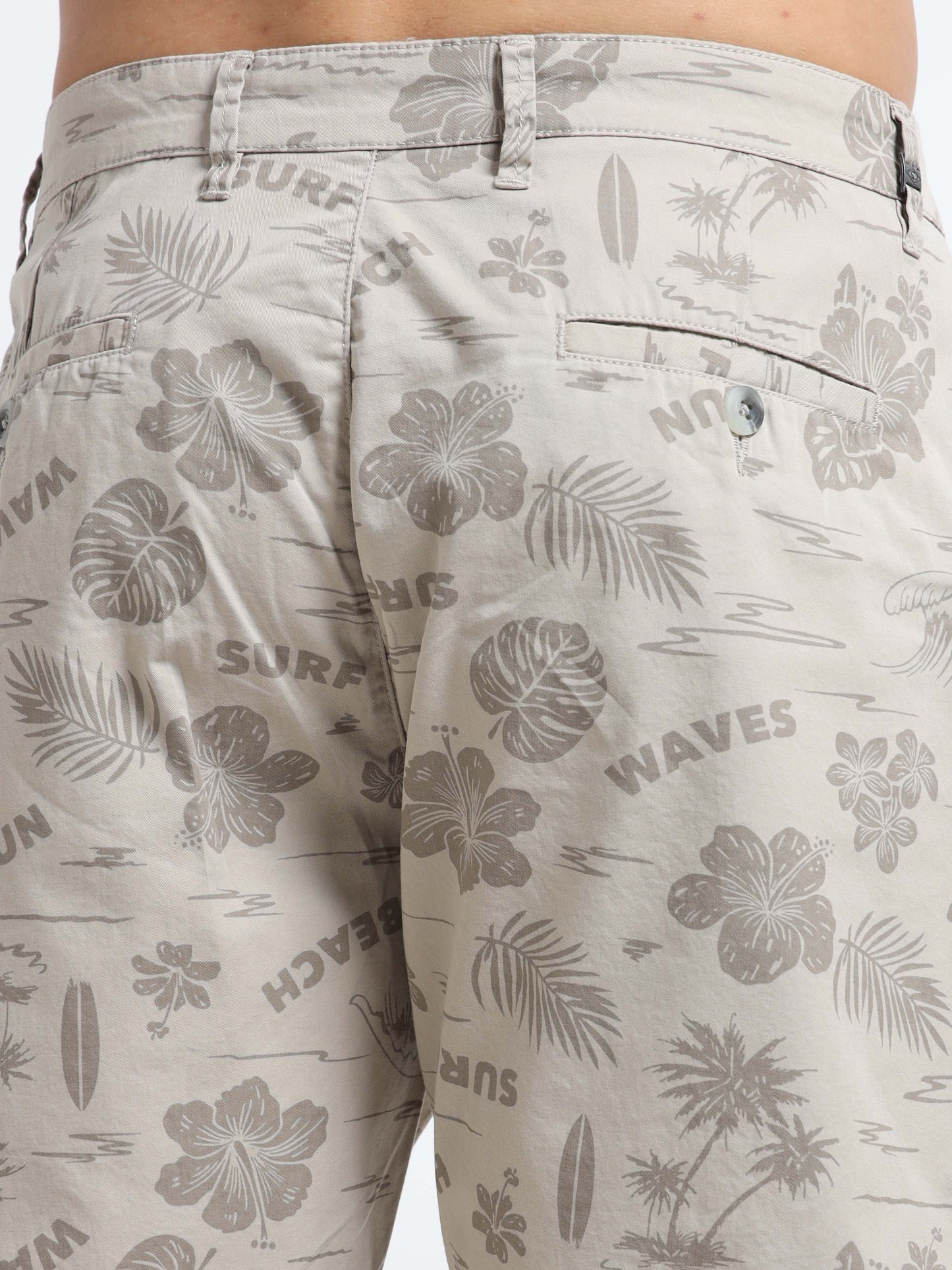 Land and water printed shorts