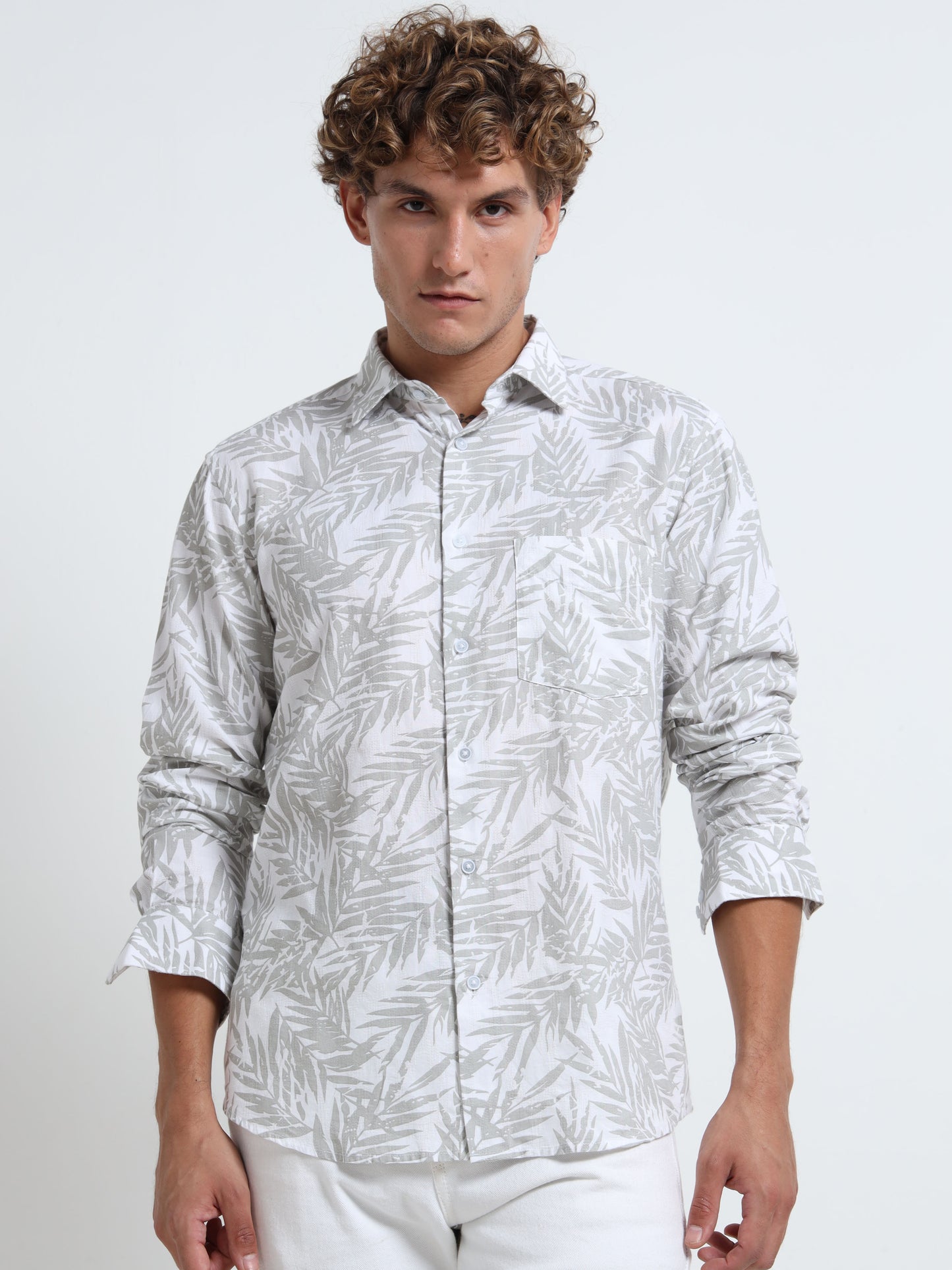 Grey Air-supply printed shirt
