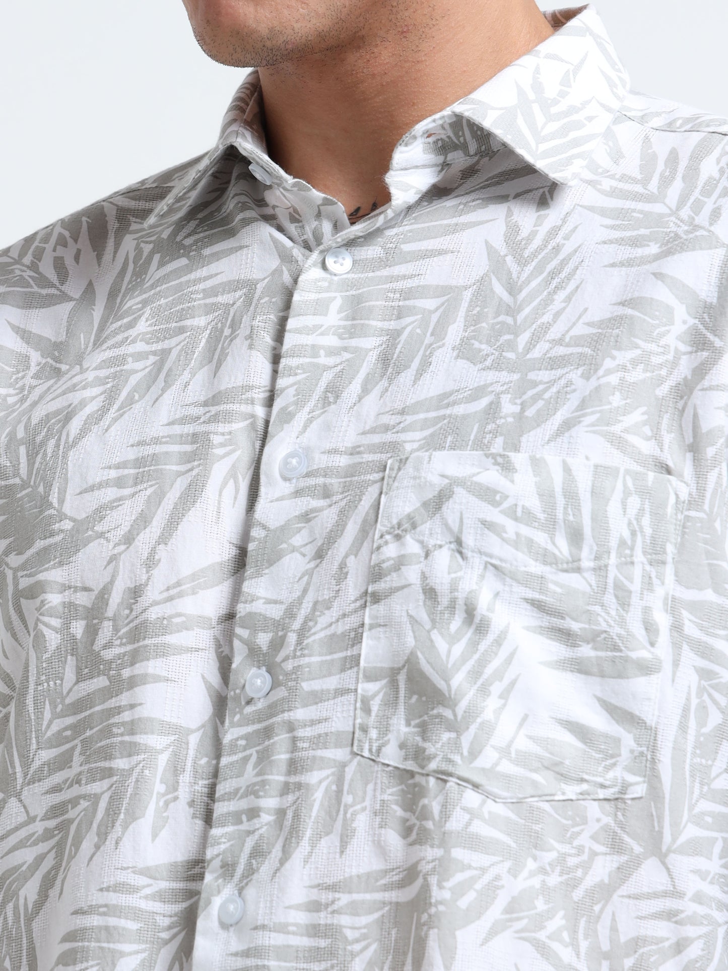 Grey Air-supply printed shirt