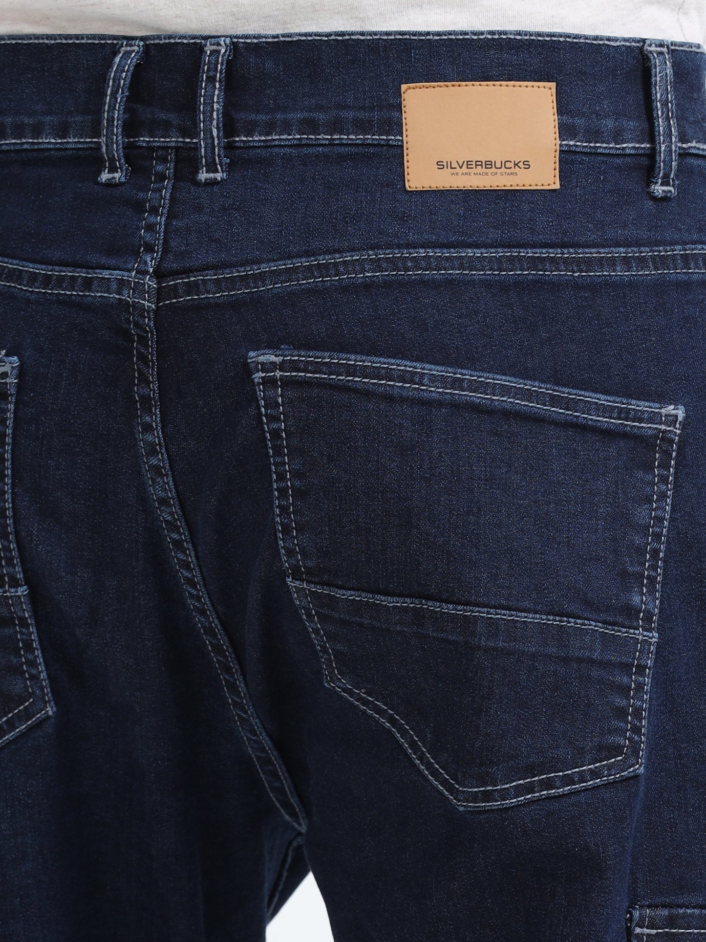 Light Fade Stretchable Cargo Jeans