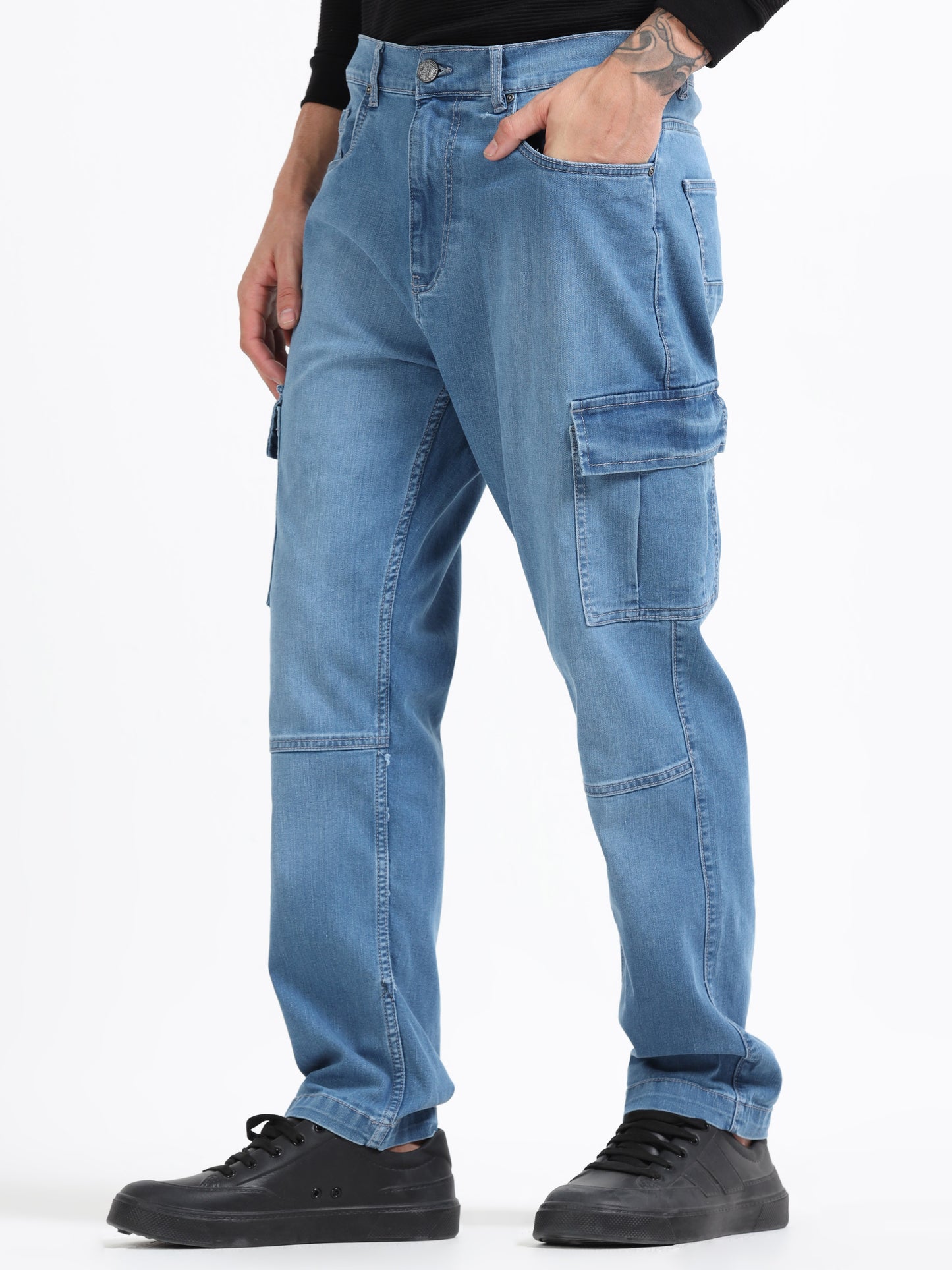 Light Blue - Cargo Denim