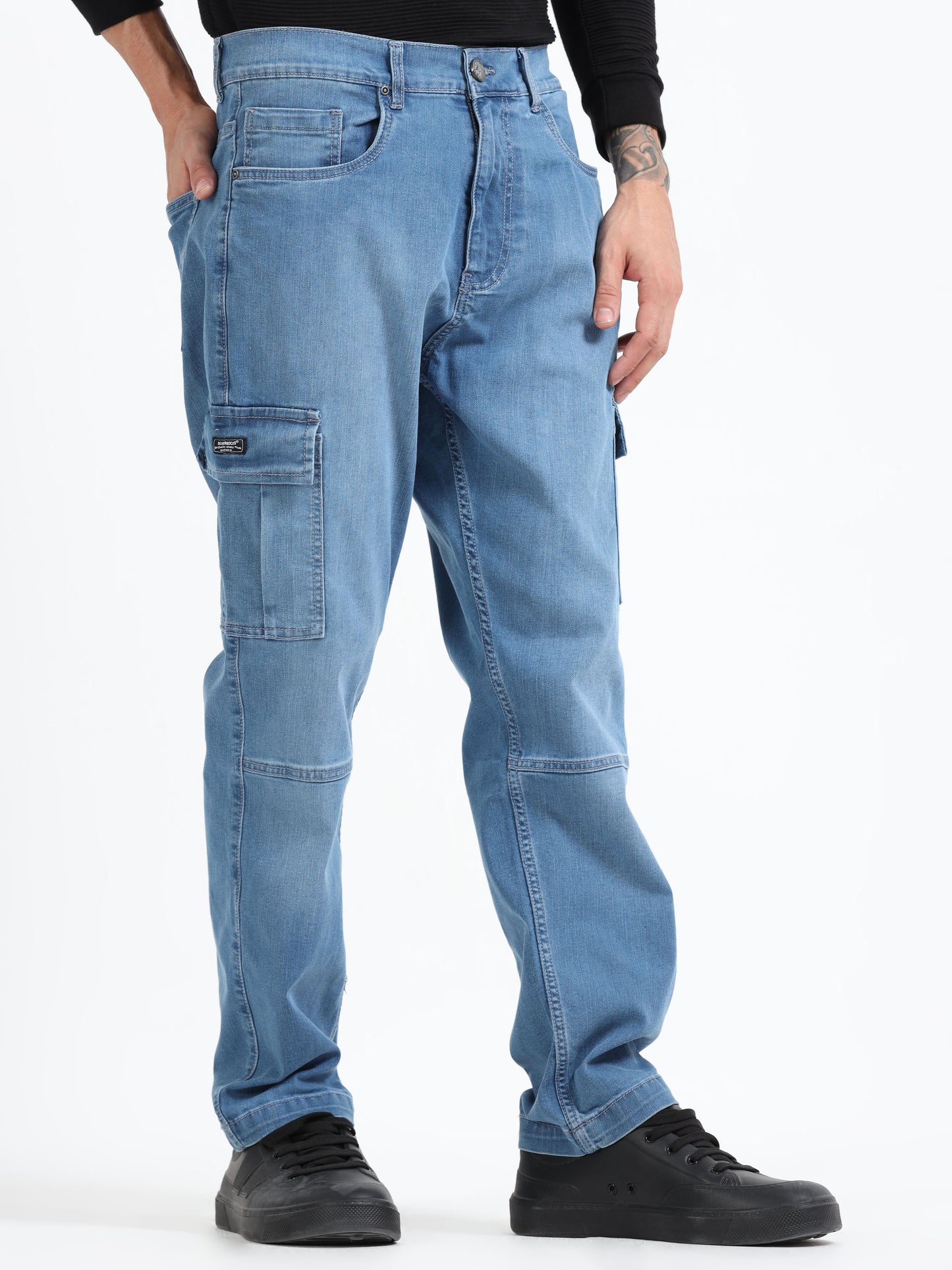 Light Blue - Cargo Denim