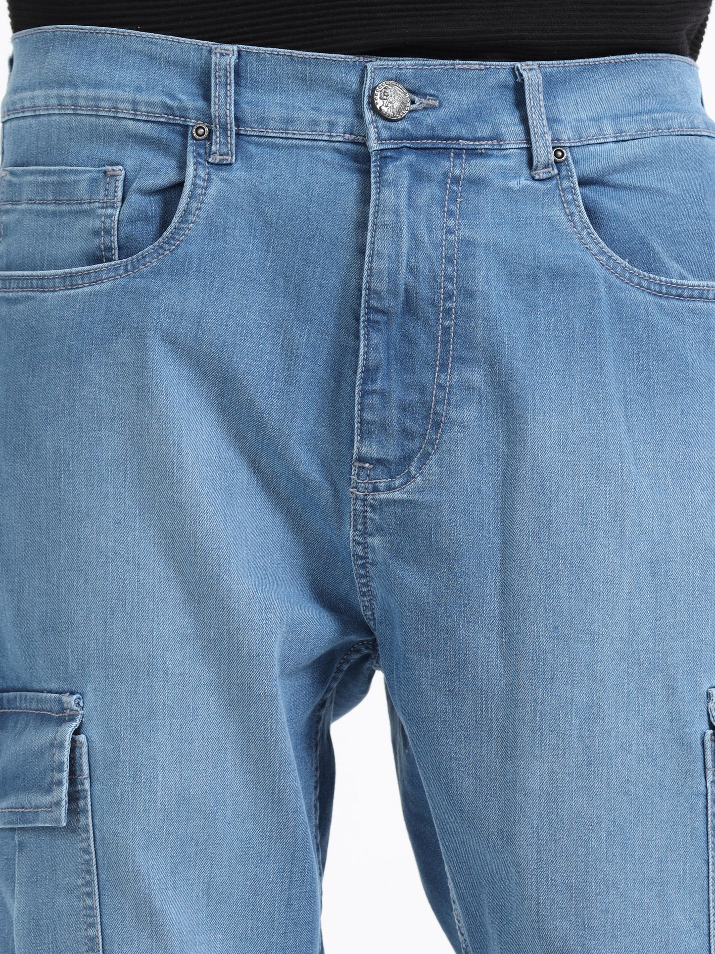 Light Blue - Cargo Denim