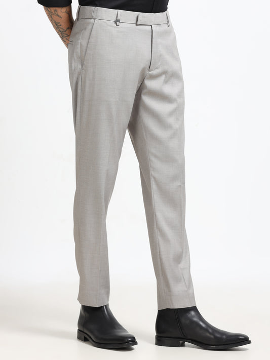 Ash Grey Tailored Formal Trousers