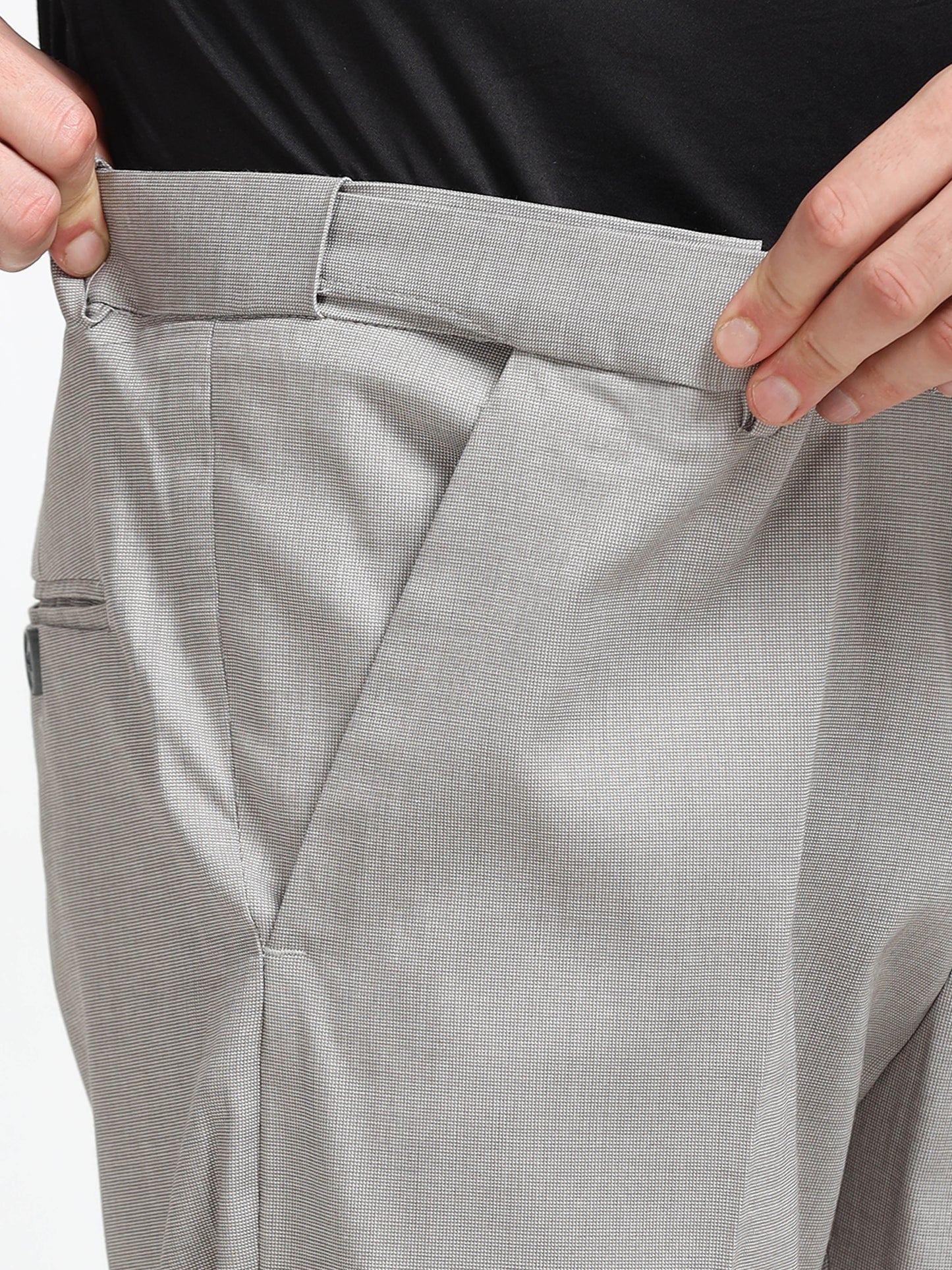 Ash Grey Tailored Formal Trousers