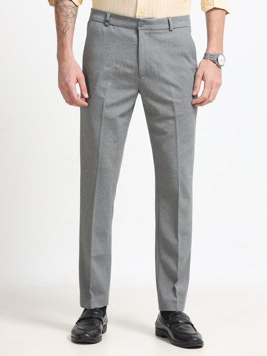 Light Grey Tailored Formal Trousers